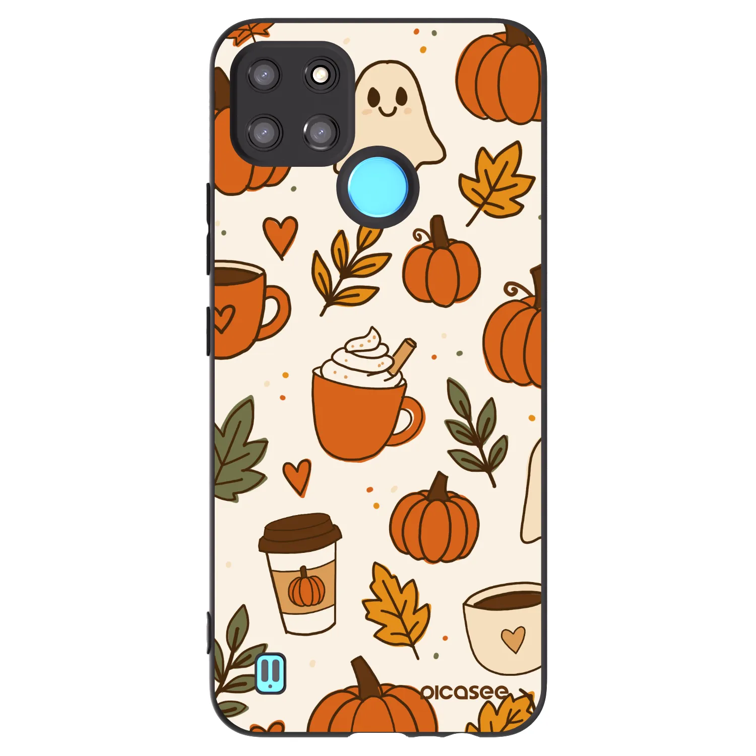 Picasee Realme C21Y Hülle - Schwarzes Silikon - Fall vibes