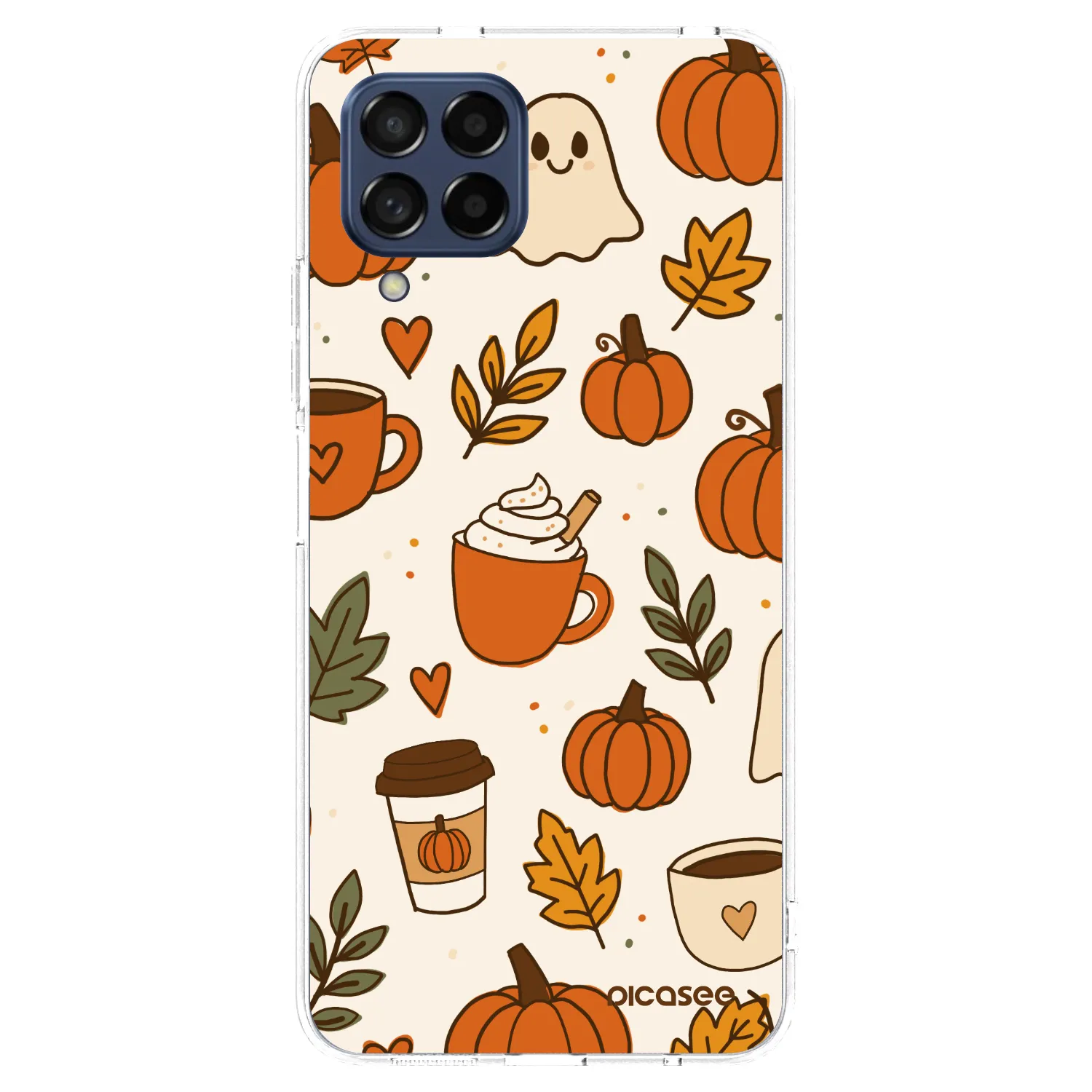 Picasee Samsung Galaxy M53 5G Hülle - Transparentes Silikon - Fall vibes