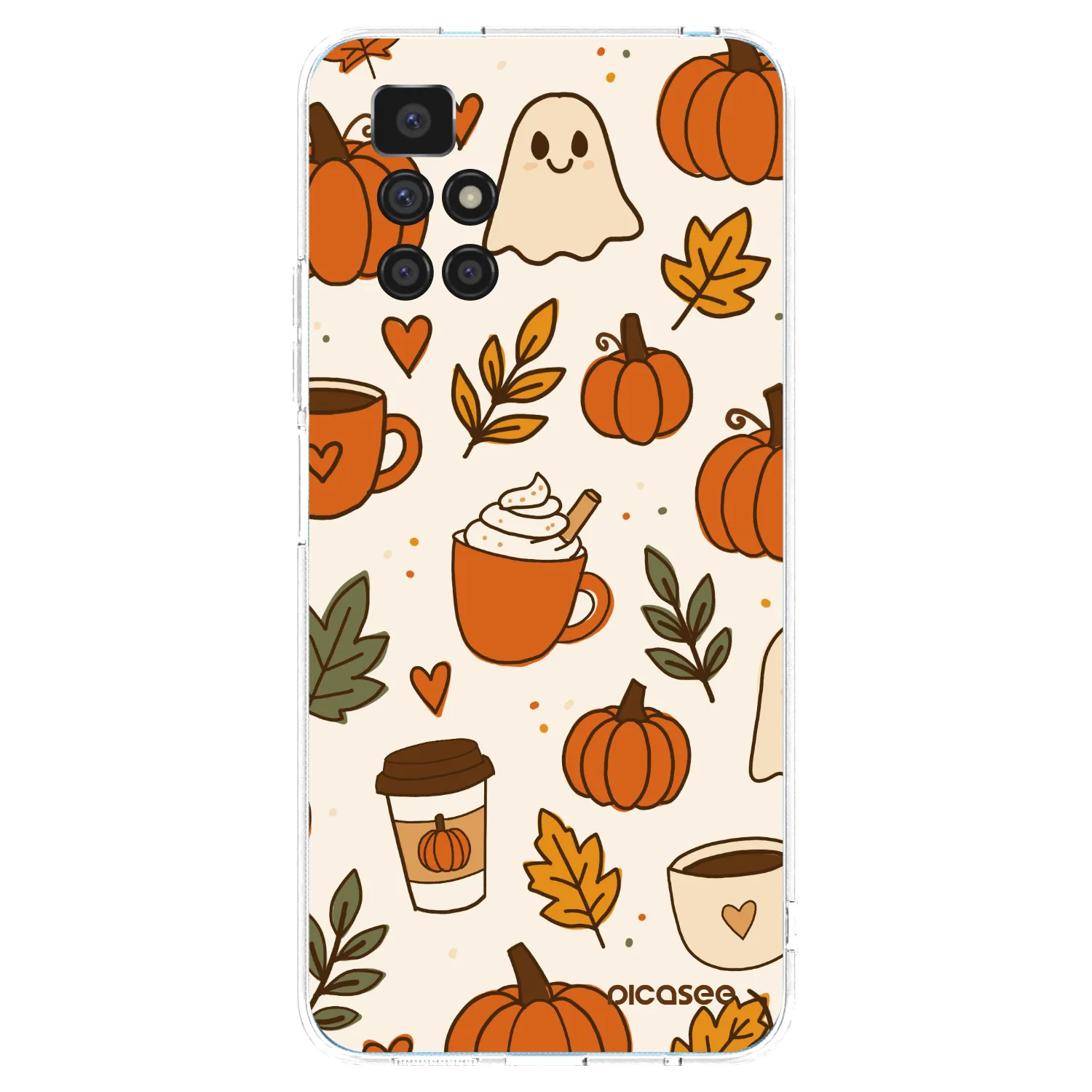 Picasee Xiaomi Redmi 10 (2022) Hülle - Transparentes Silikon - Fall vibes