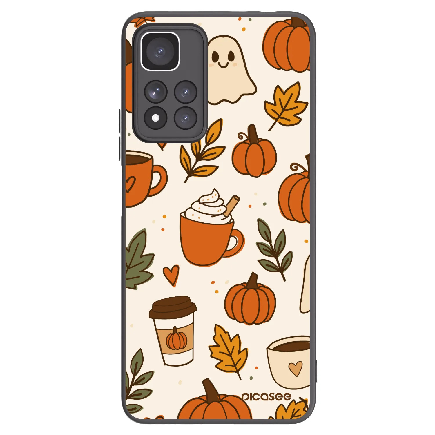 Picasee Xiaomi Redmi Note 11 Pro+ 5G Hülle - Schwarzes Silikon - Fall vibes