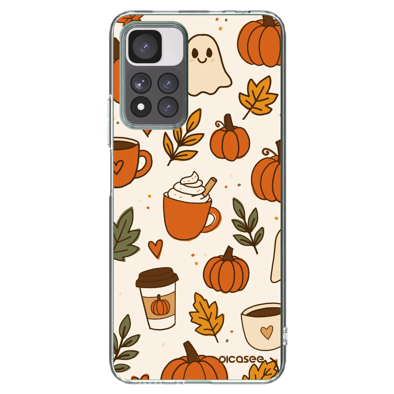 Picasee Xiaomi Redmi Note 11 Pro+ 5G Hülle - Transparentes Silikon - Fall vibes