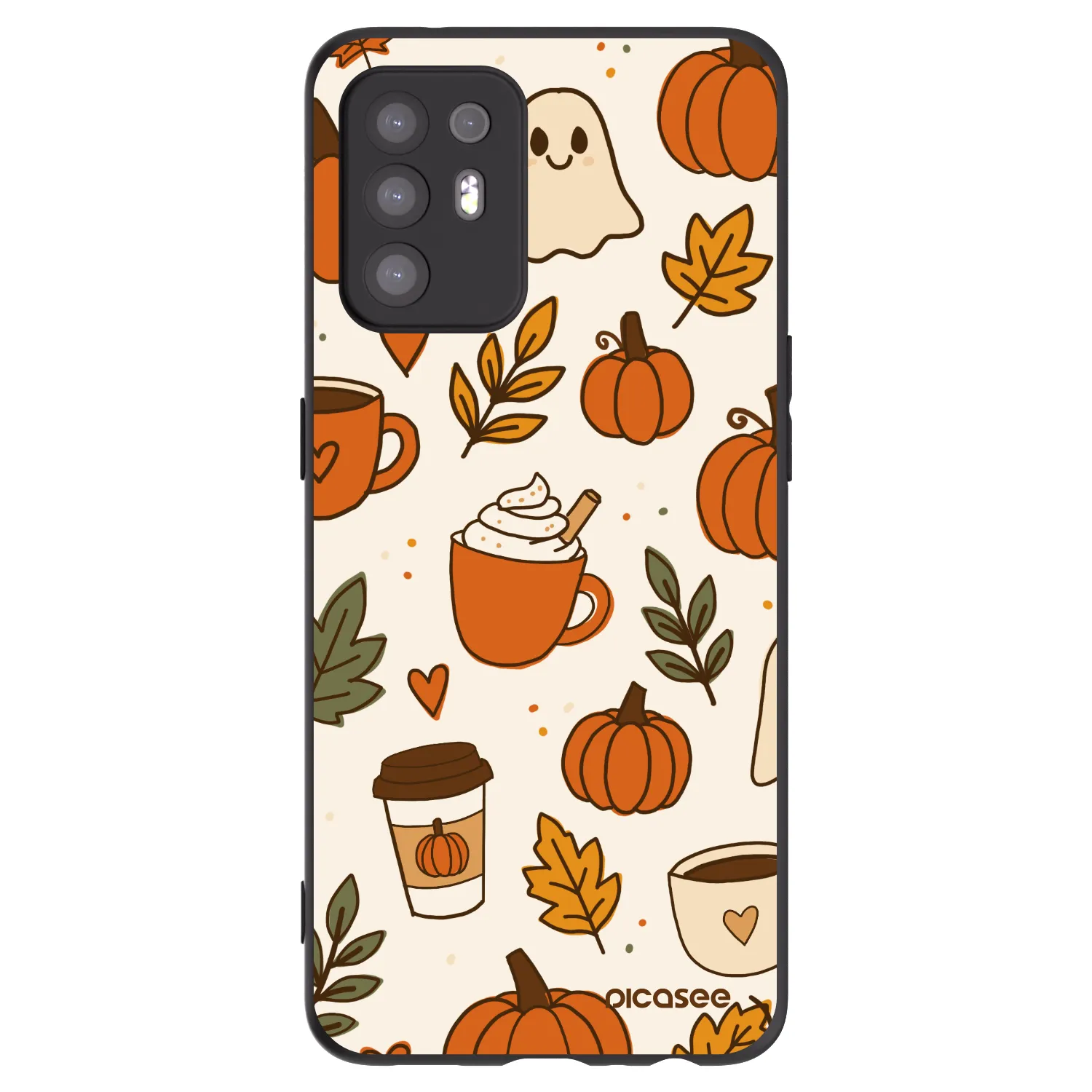 Picasee OPPO A94 5G Hülle - Schwarzes Silikon - Fall vibes