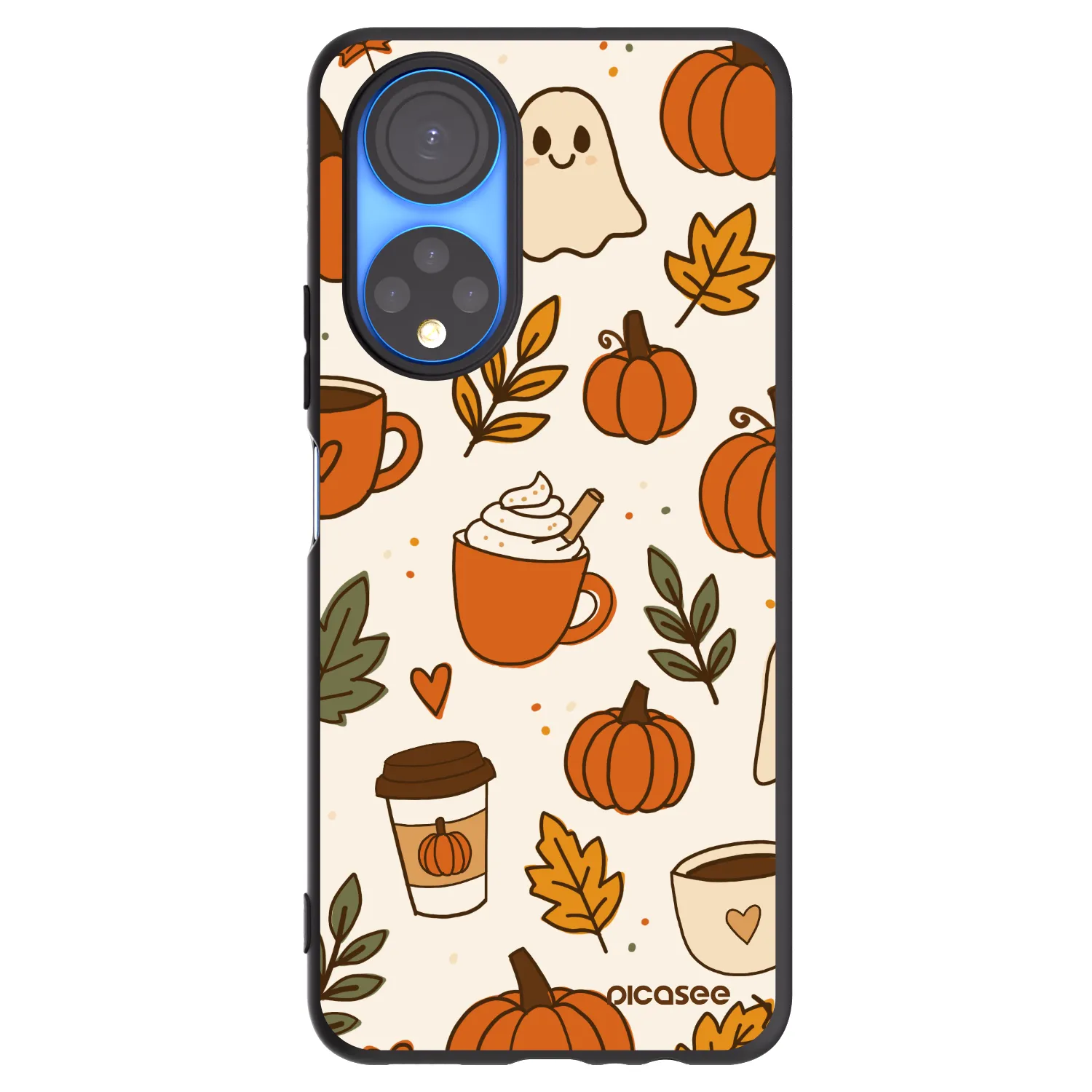 Picasee Honor X7 Hülle - Schwarzes Silikon - Fall vibes