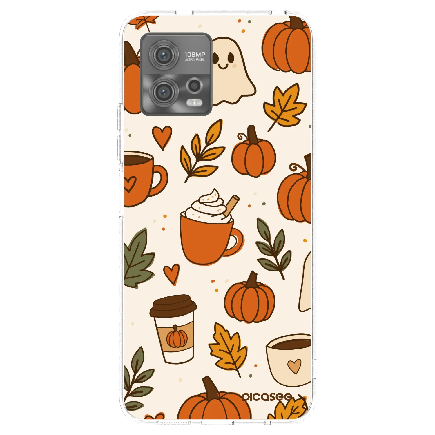 Picasee Motorola Moto G72 Hülle - Transparentes Silikon - Fall vibes