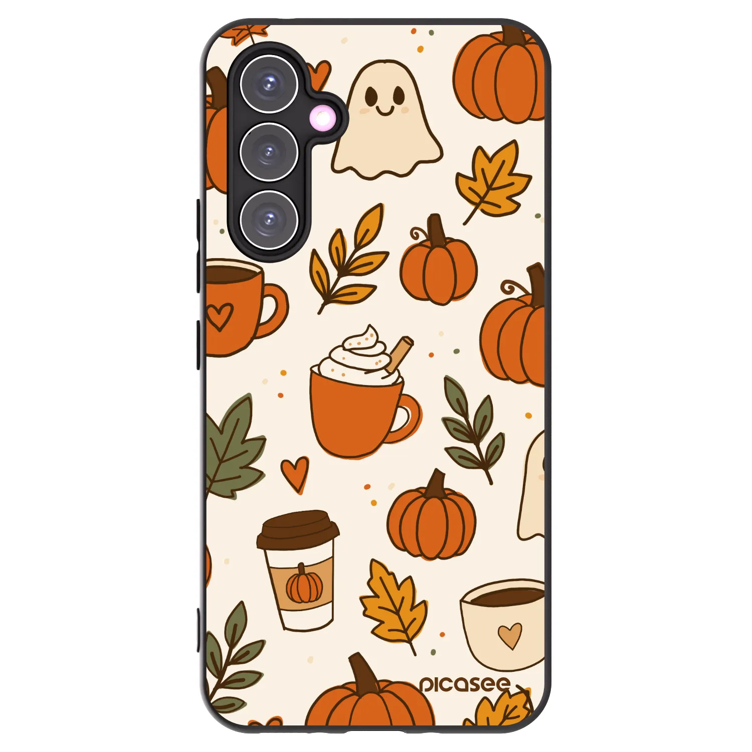 Picasee Samsung Galaxy A54 5G A546B Hülle - Schwarzes Silikon - Fall vibes