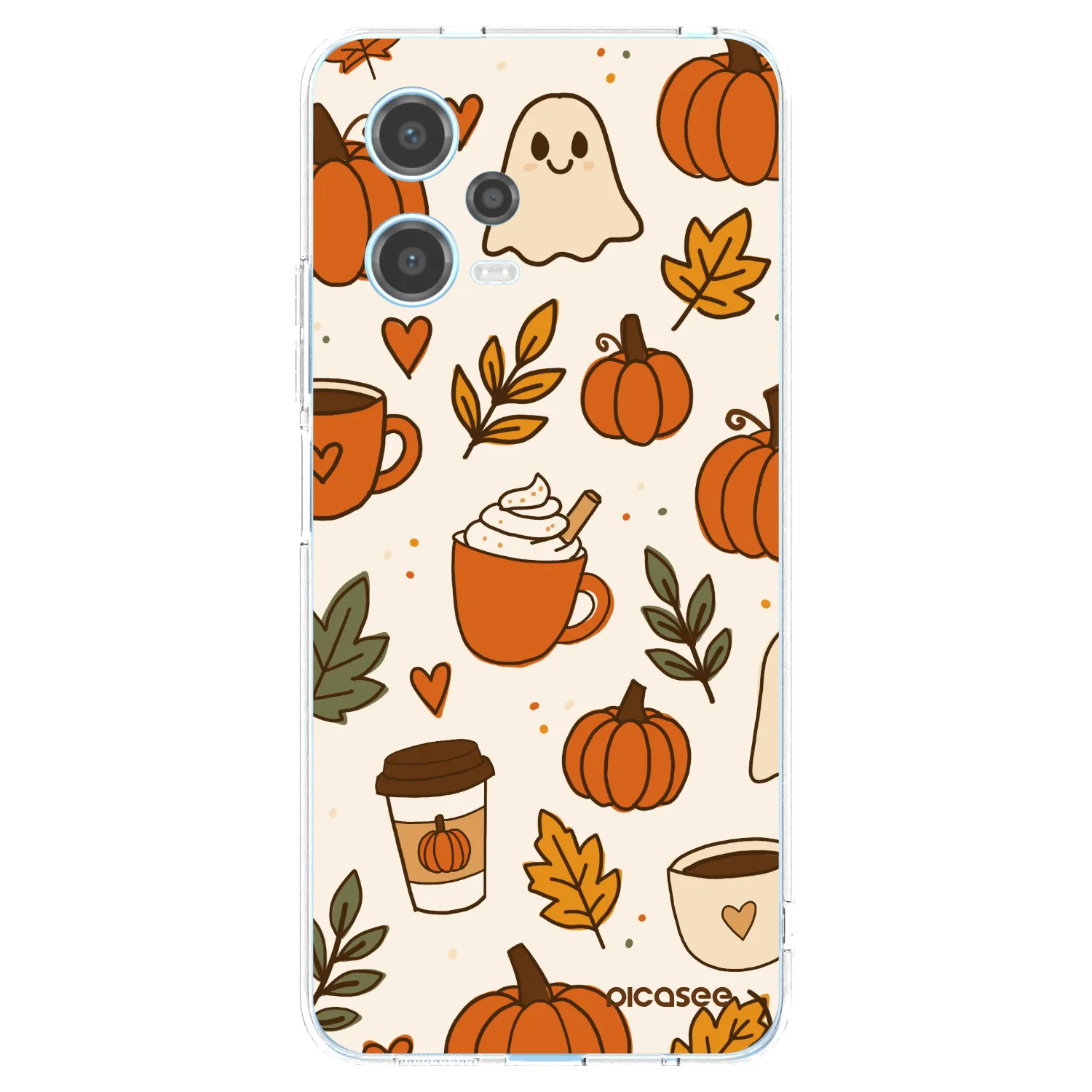 Picasee Xiaomi Redmi Note 12 5G Hülle - Transparentes Silikon - Fall vibes