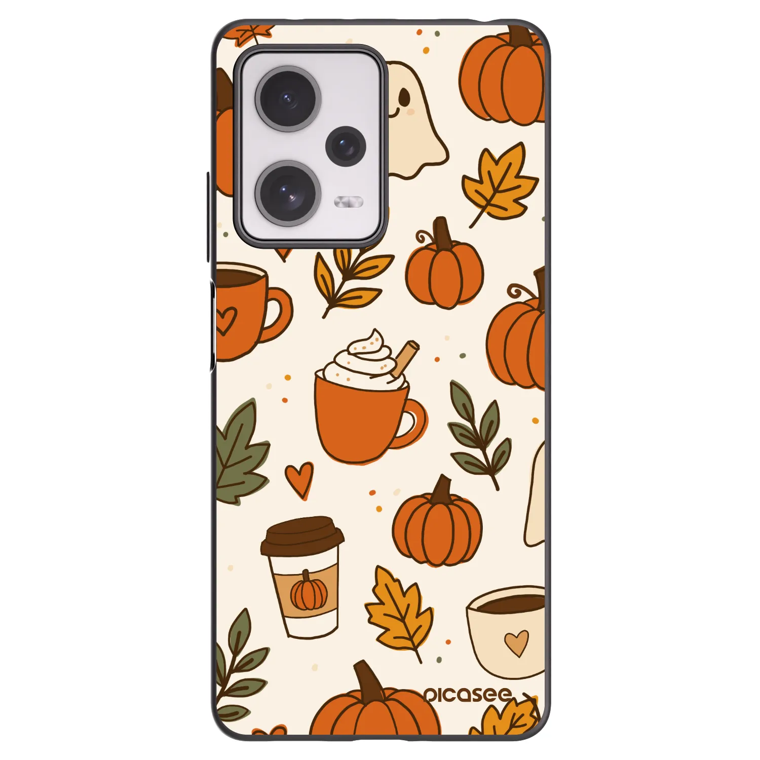 Picasee Xiaomi Redmi Note 12 Pro+ 5G Hülle - Schwarzes Silikon - Fall vibes