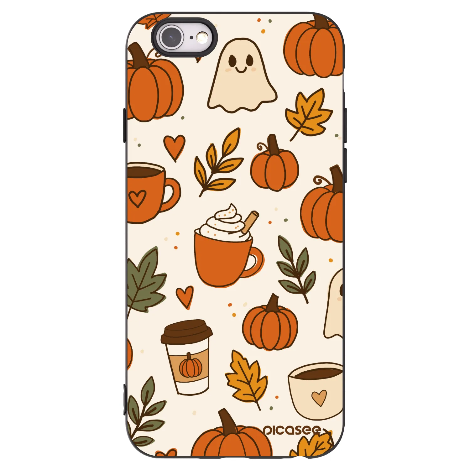 Picasee Apple iPhone 6/6S Hülle - Schwarzes Silikon - Fall vibes