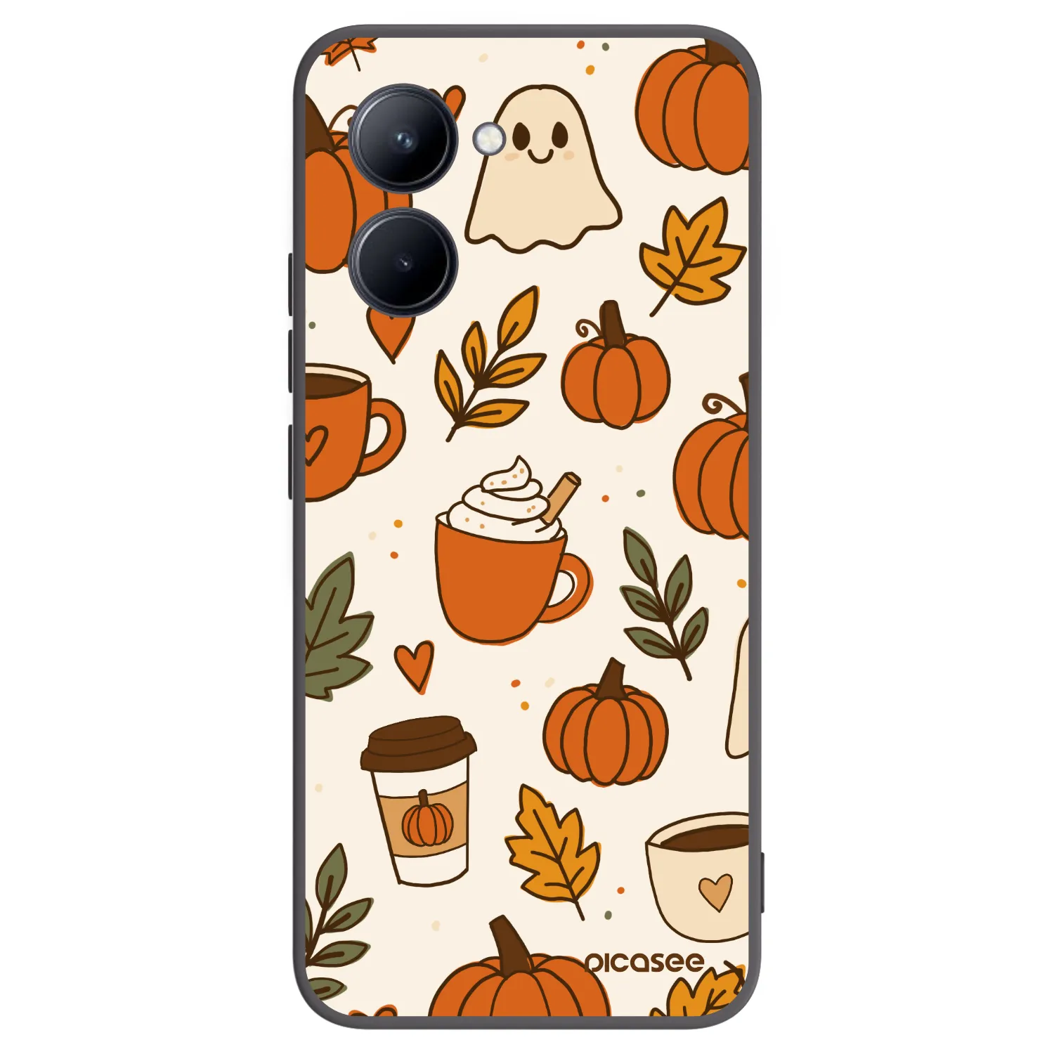 Picasee Realme C33 (2023) Hülle - Schwarzes Silikon - Fall vibes