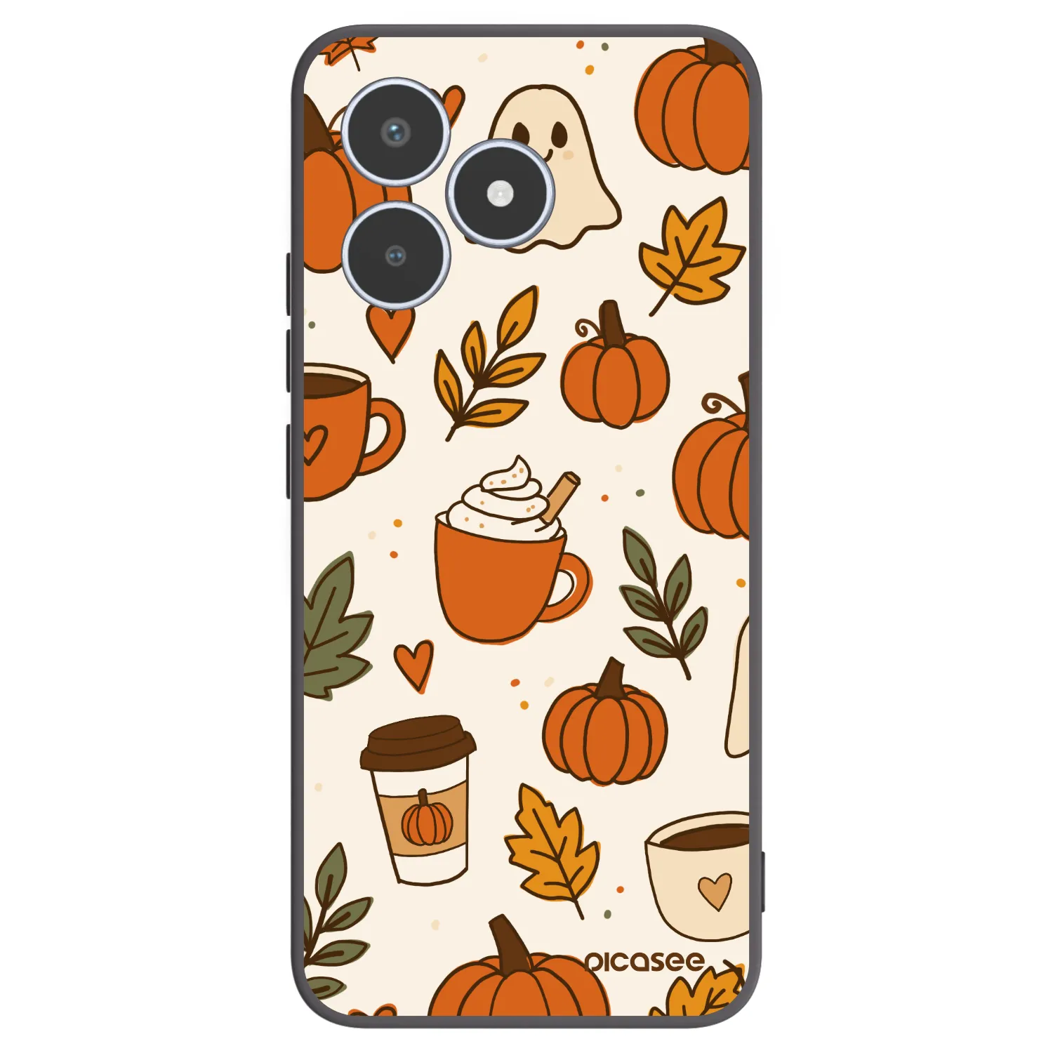 Picasee Realme C53 Hülle - Schwarzes Silikon - Fall vibes