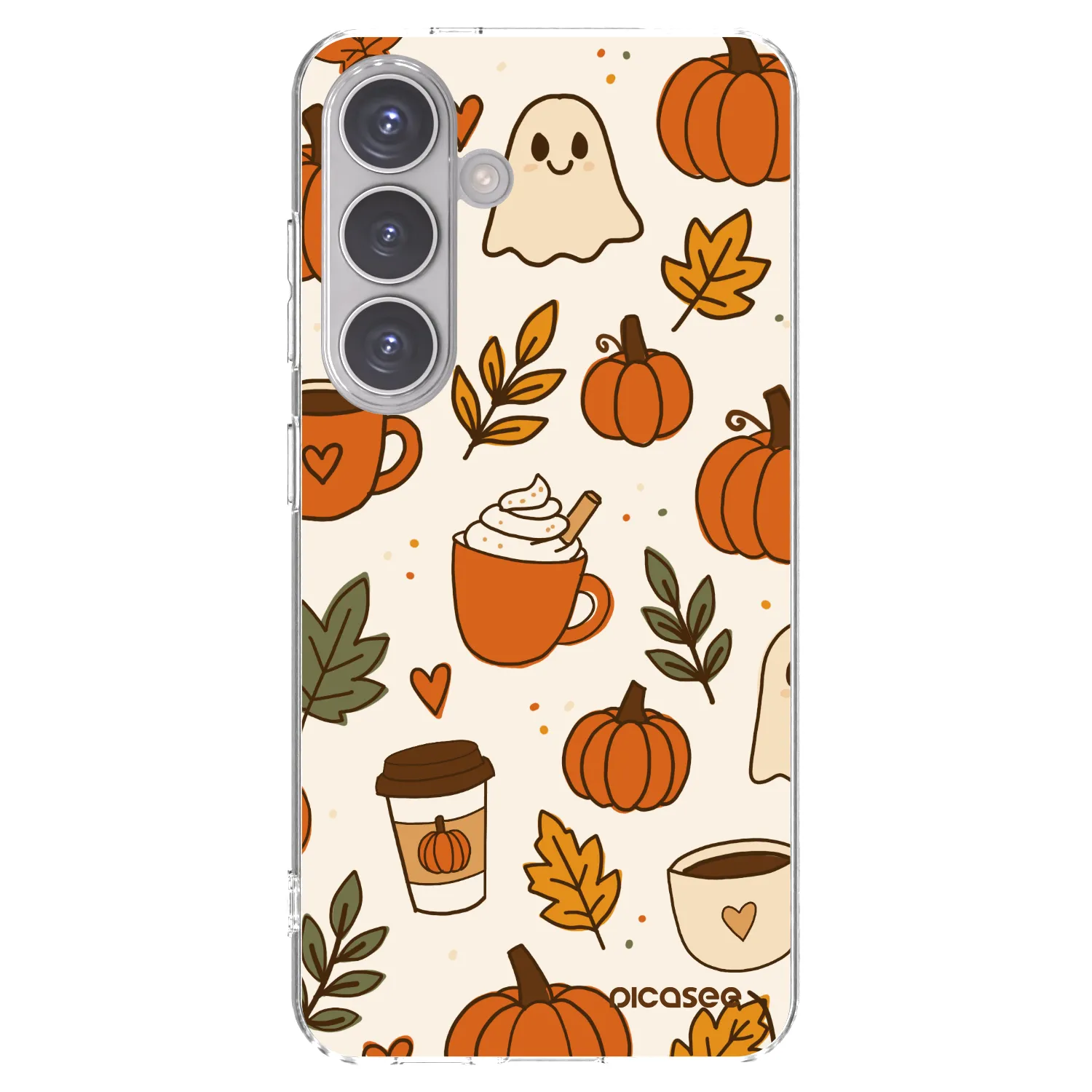 Picasee Samsung Galaxy S24 S921B 5G Hülle - Transparentes Silikon - Fall vibes
