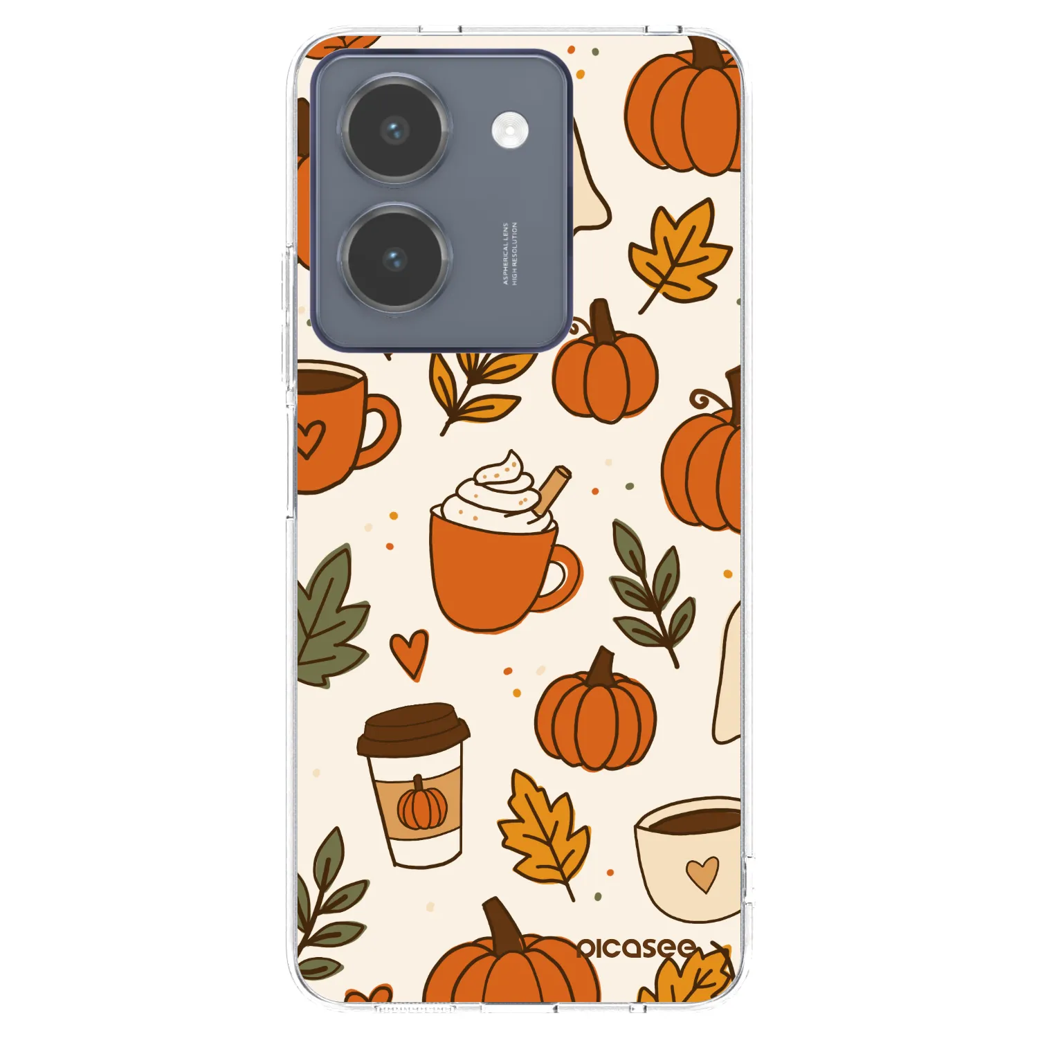 Picasee Vivo Y36 4G Hülle - Transparentes Silikon - Fall vibes