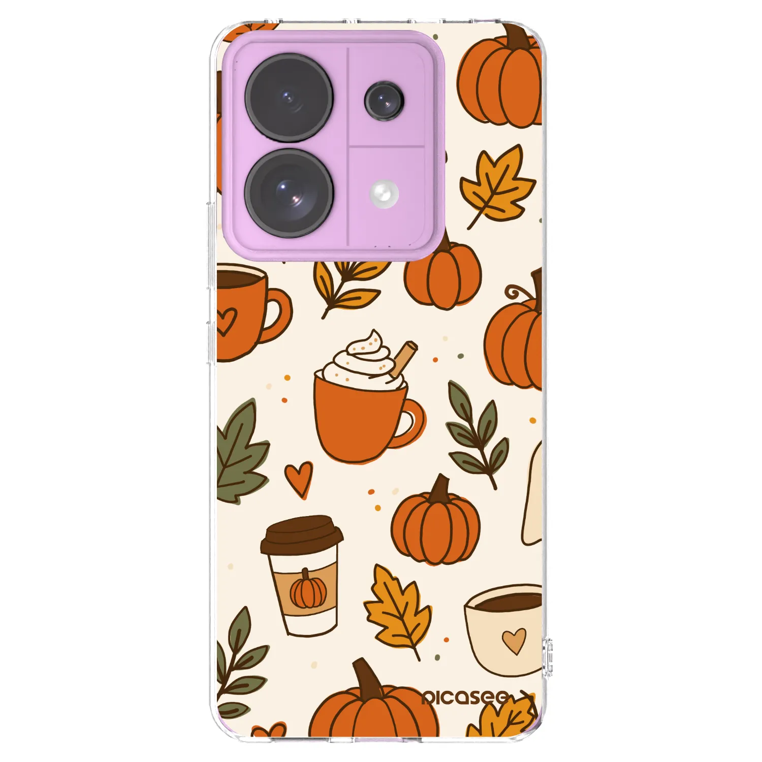 Picasee Xiaomi Redmi Note 13 Pro 5G Hülle - Transparentes Silikon - Fall vibes