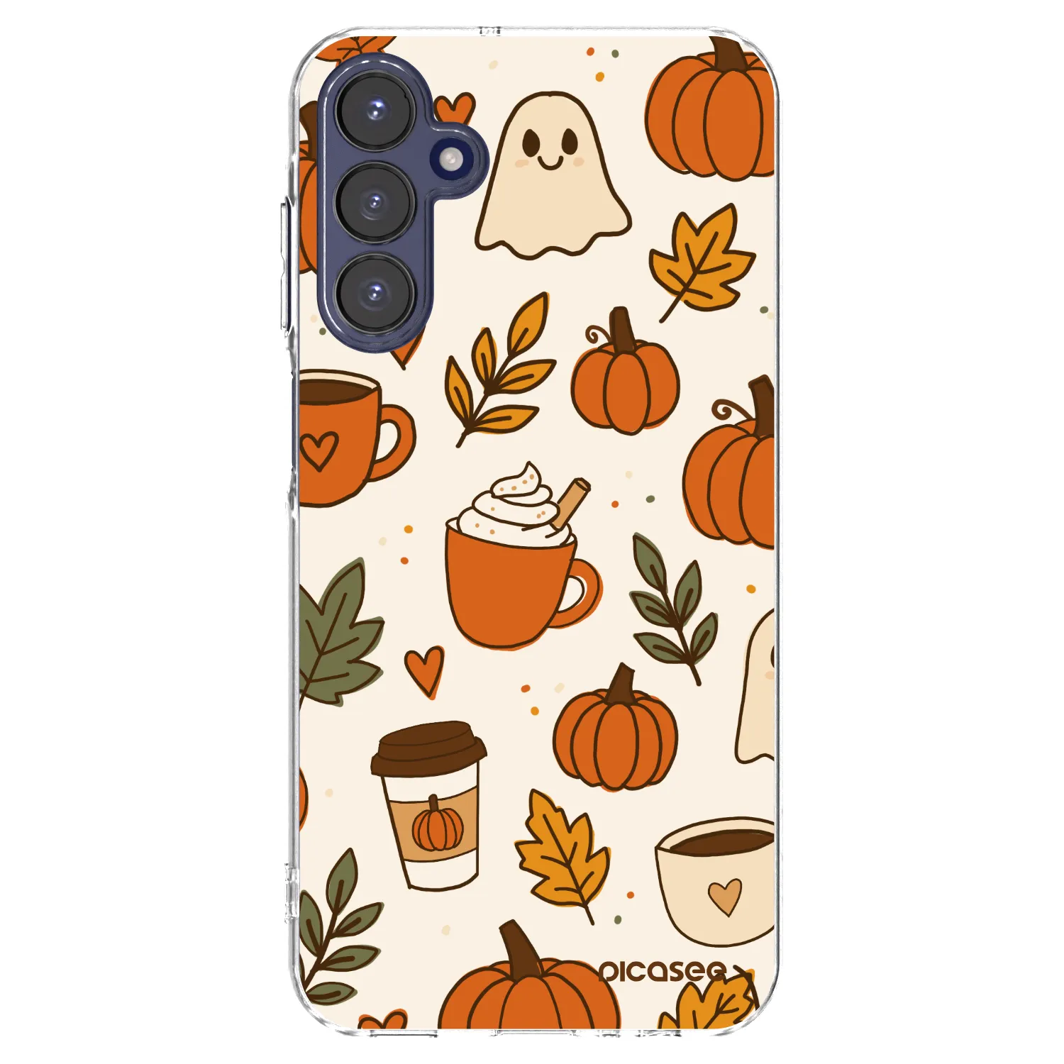 Picasee Samsung Galaxy A15 A155F 4G Hülle - Transparentes Silikon - Fall vibes