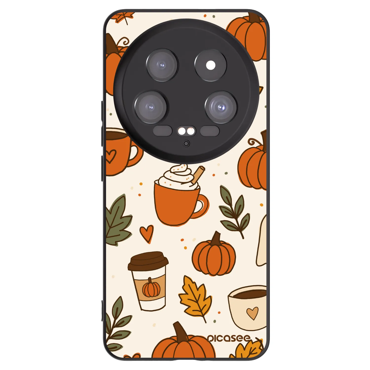 Picasee Xiaomi 14 Ultra Hülle - Schwarzes Silikon - Fall vibes