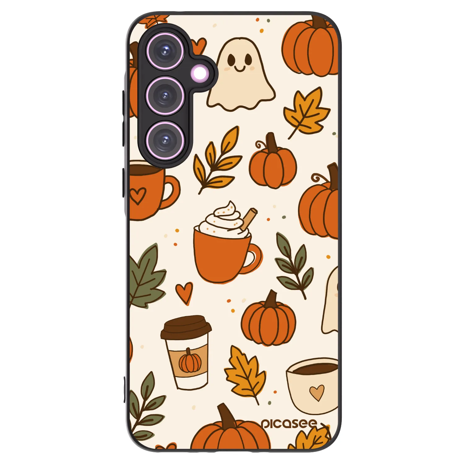Picasee Samsung Galaxy A35 5G A356B Hülle - Schwarzes Silikon - Fall vibes