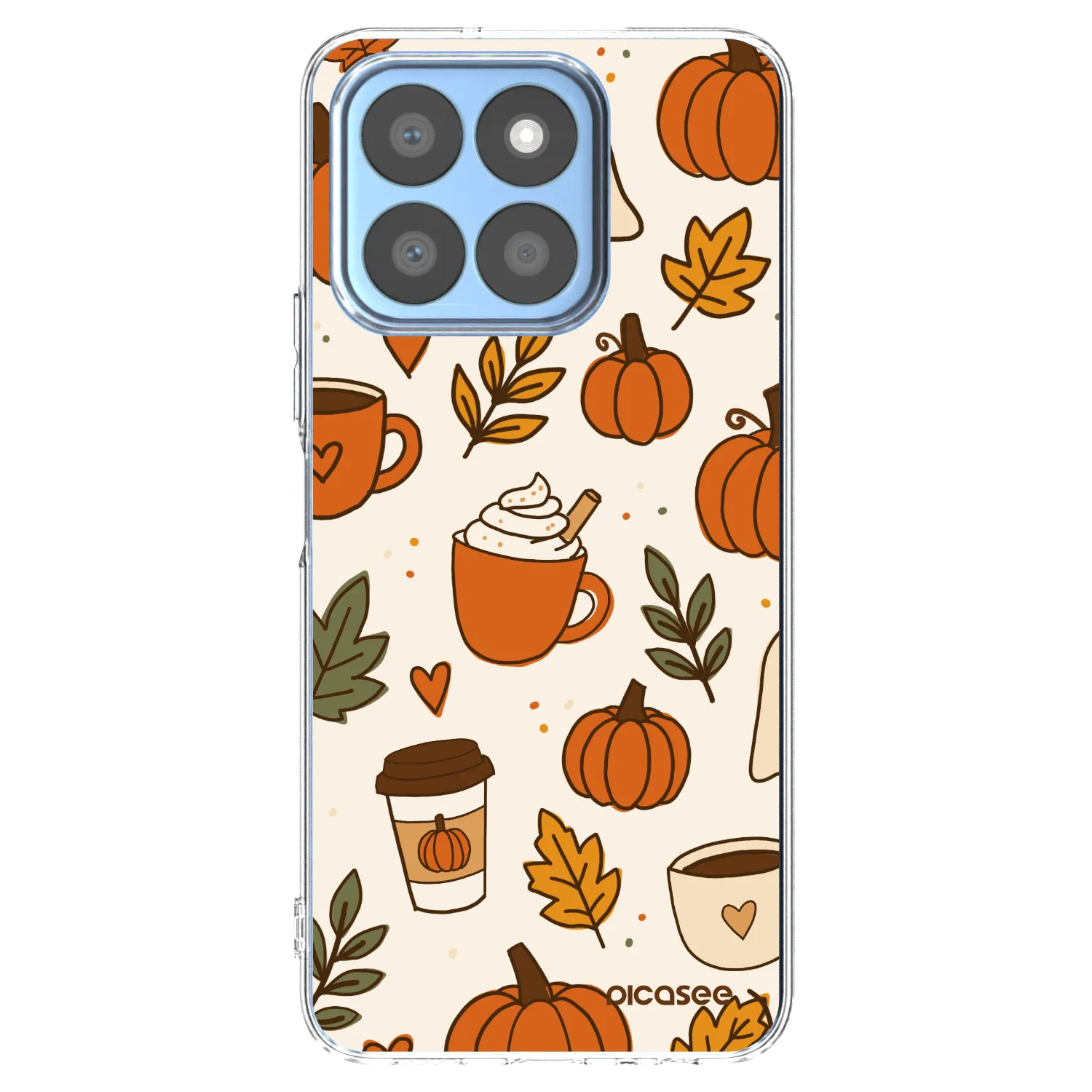 Picasee Honor X8b Hülle - Transparentes Silikon - Fall vibes
