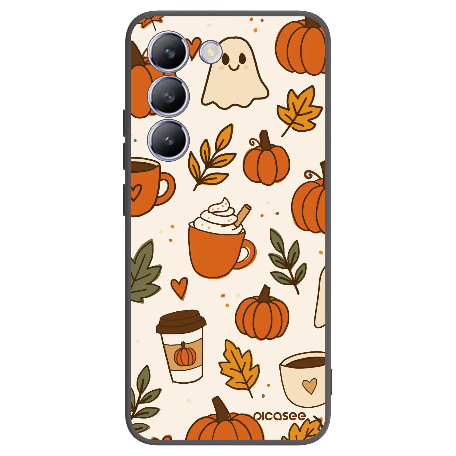 Picasee Vivo V40 SE 5G Hülle - Schwarzes Silikon - Fall vibes