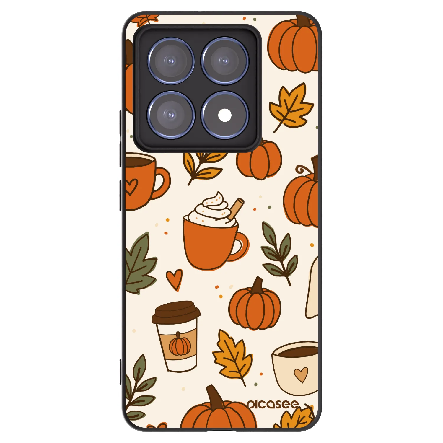 Picasee Xiaomi 14T Pro Hülle - Schwarzes Silikon - Fall vibes