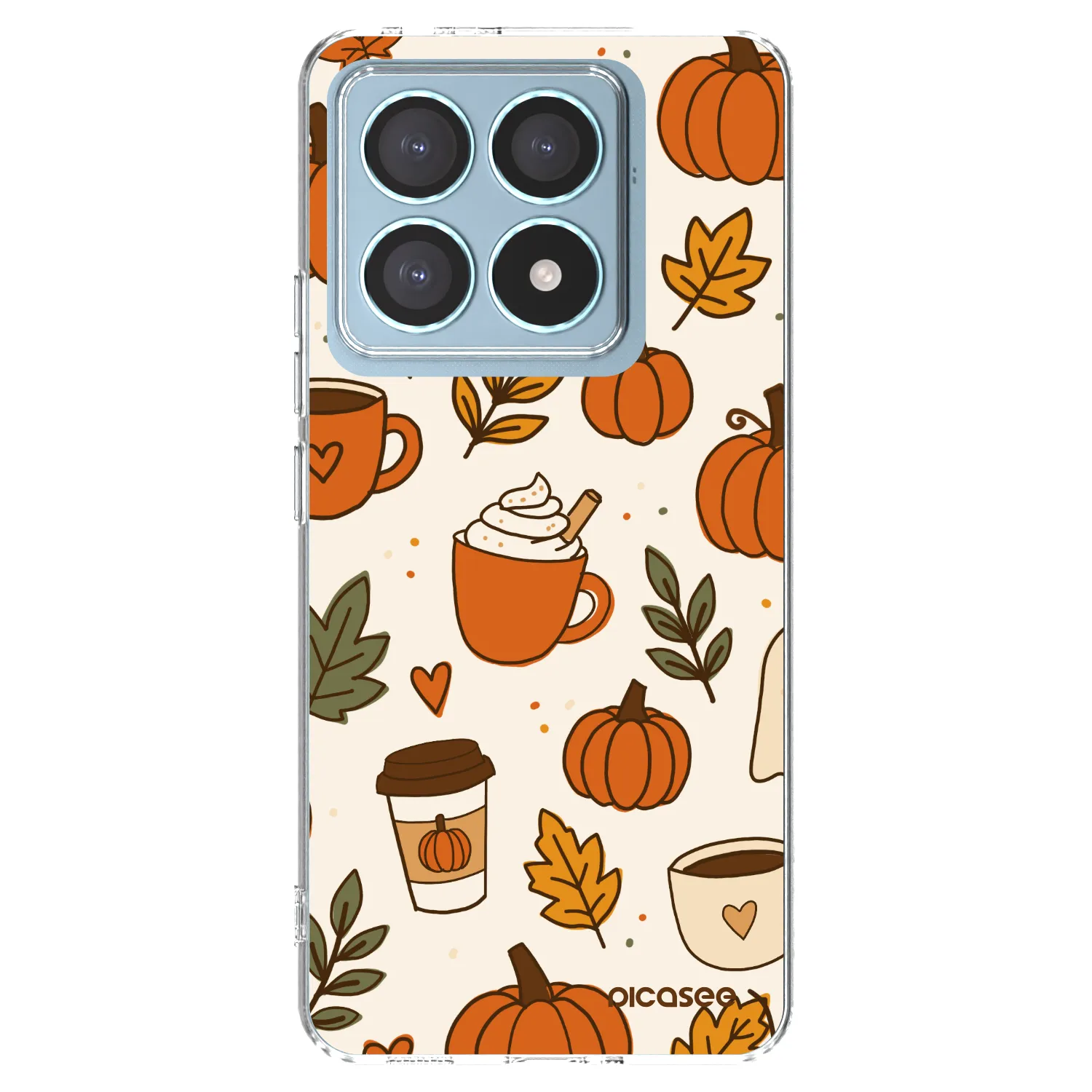 Picasee Xiaomi 14T Pro Hülle - Transparentes Silikon - Fall vibes