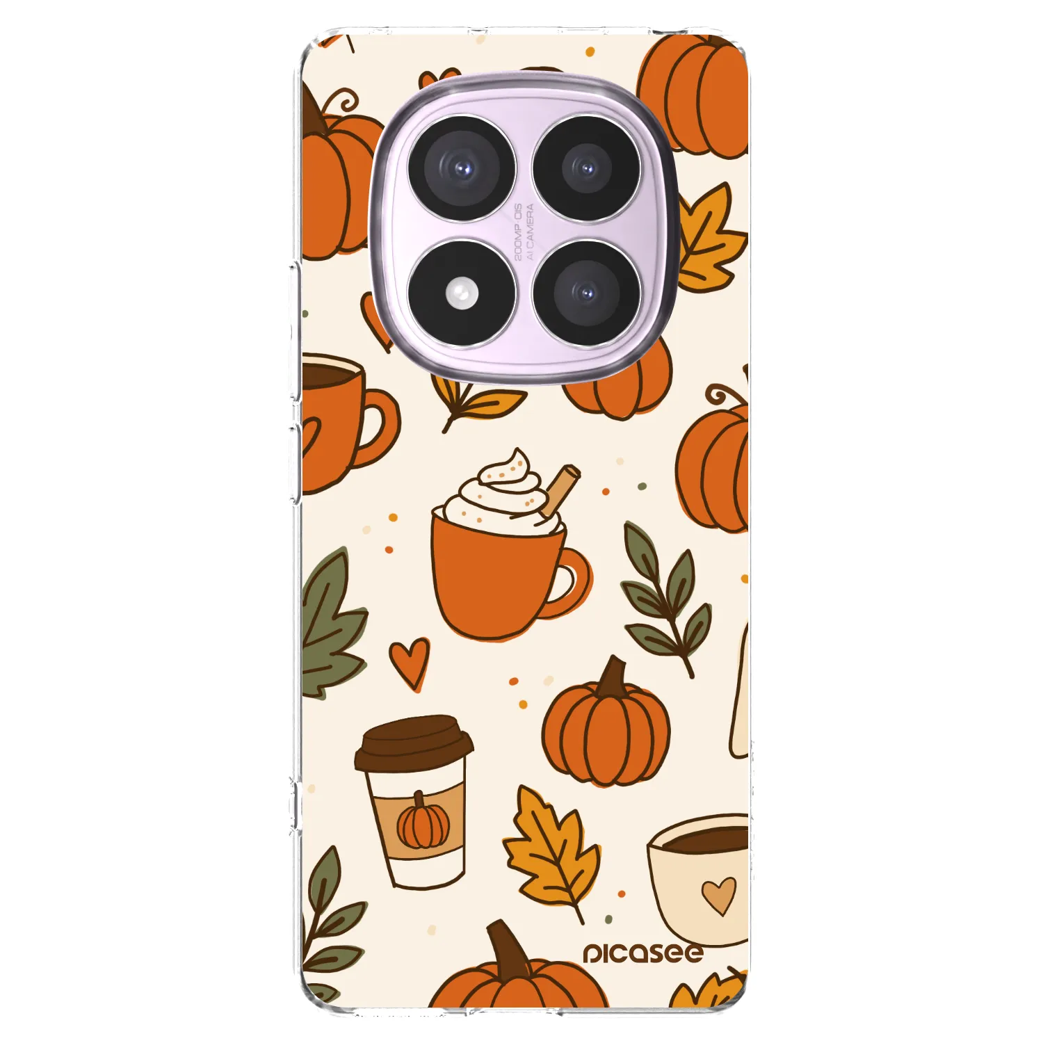 Picasee Xiaomi Redmi Note 14 Pro 5G Hülle - Transparentes Silikon - Fall vibes
