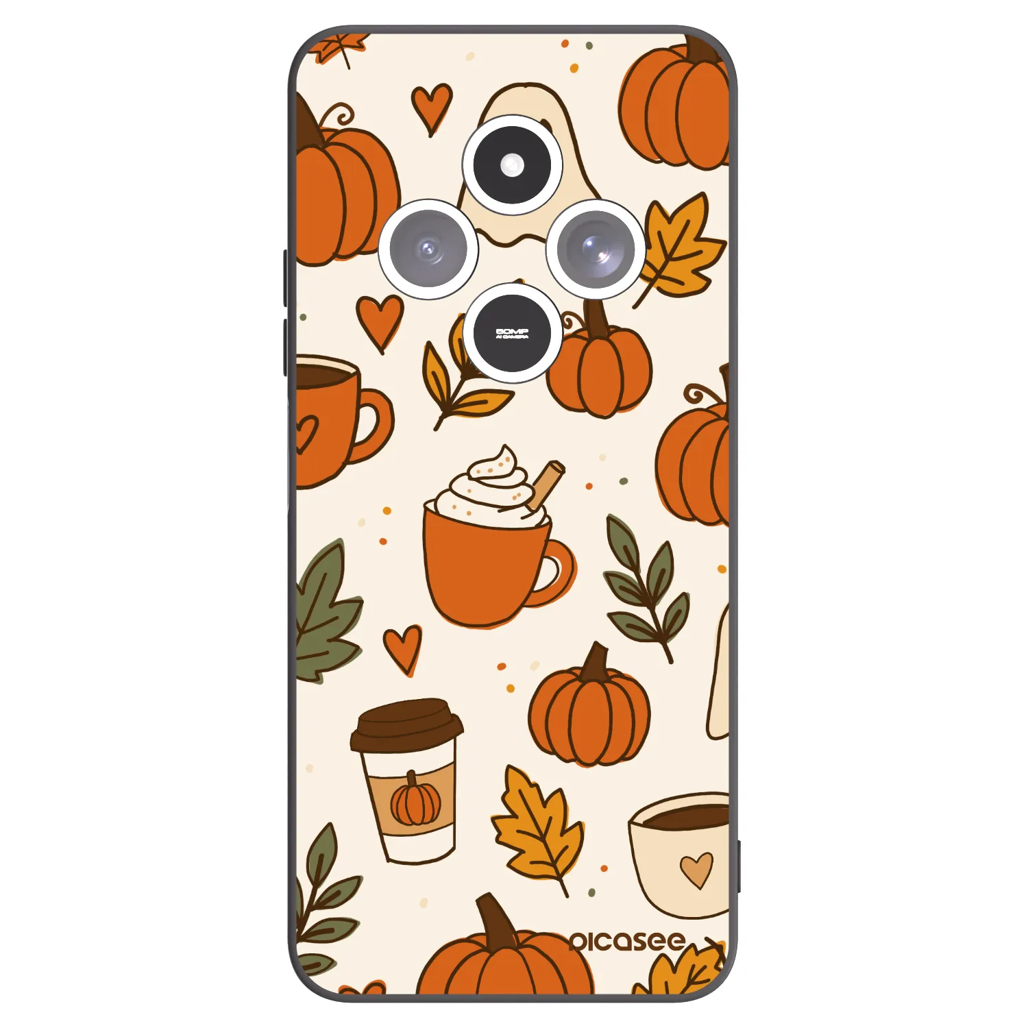 Picasee Xiaomi Redmi 14C Hülle - Schwarzes Silikon - Fall vibes