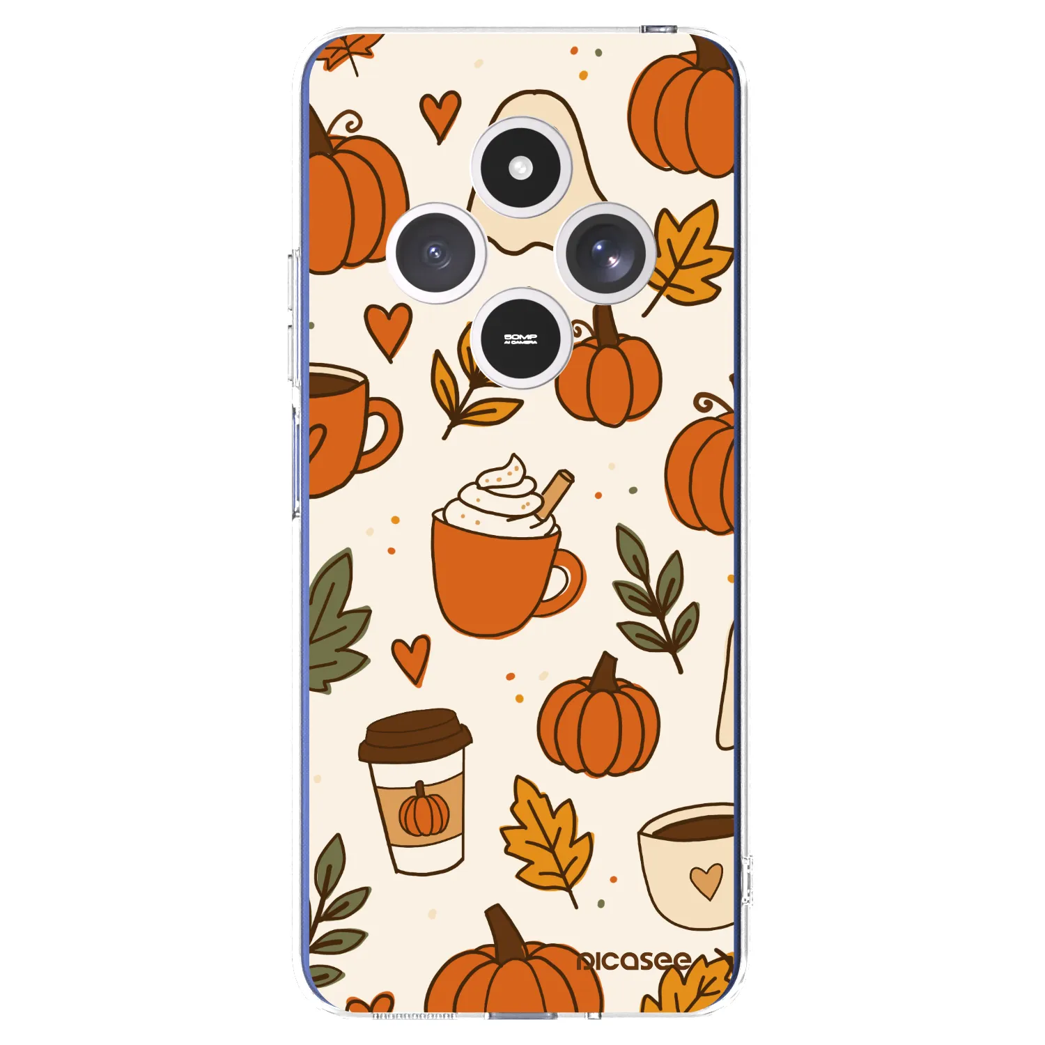 Picasee Xiaomi Redmi 14C Hülle - Transparentes Silikon - Fall vibes