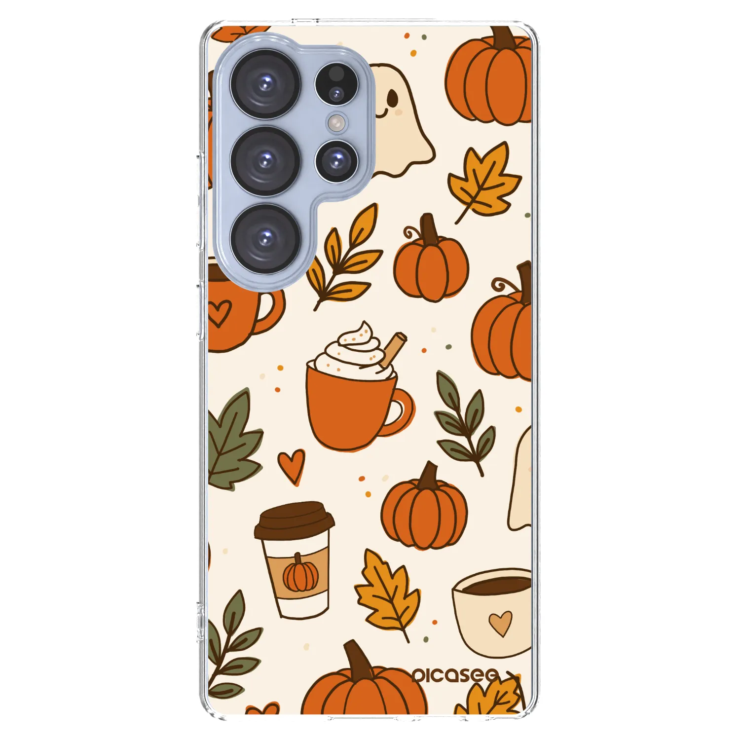 Picasee Samsung Galaxy S25 Ultra 5G Hülle - Transparentes Silikon - Fall vibes