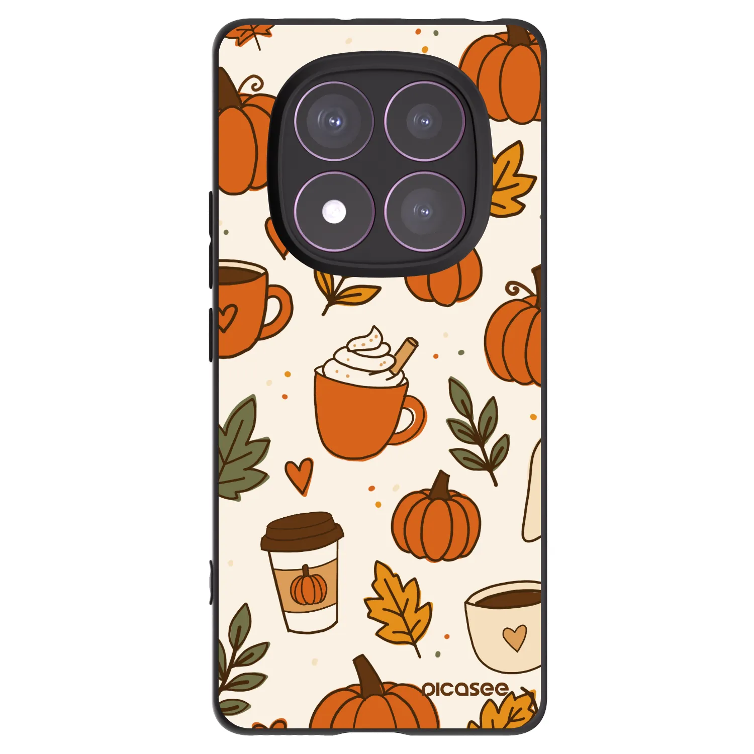 Picasee Xiaomi Redmi Note 14 Pro 4G Hülle - Schwarzes Silikon - Fall vibes