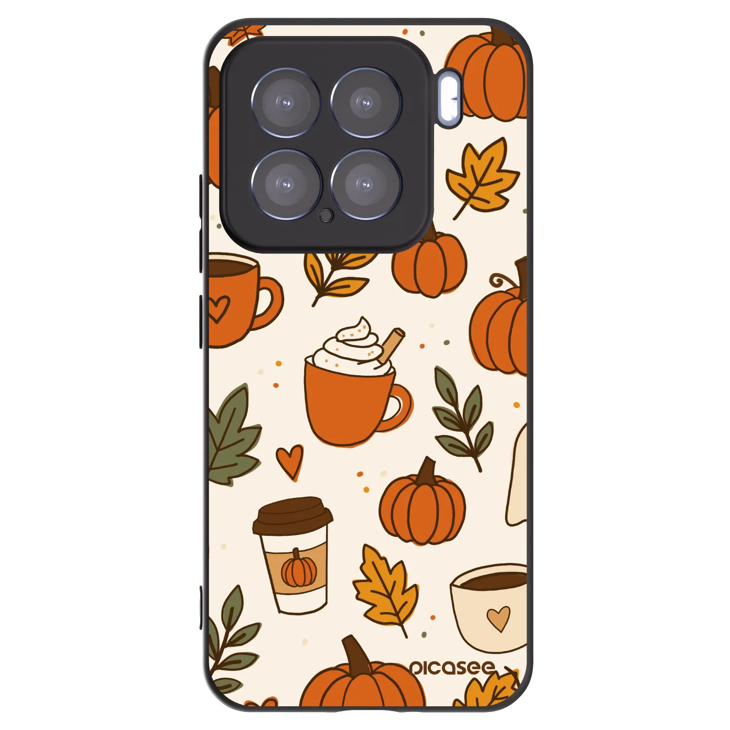 Picasee Xiaomi 15 Hülle - Schwarzes Silikon - Fall vibes