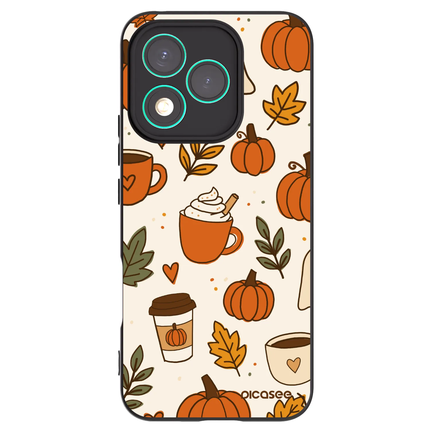 Picasee Honor 400 Lite 5G Hülle - Schwarzes Silikon - Fall vibes