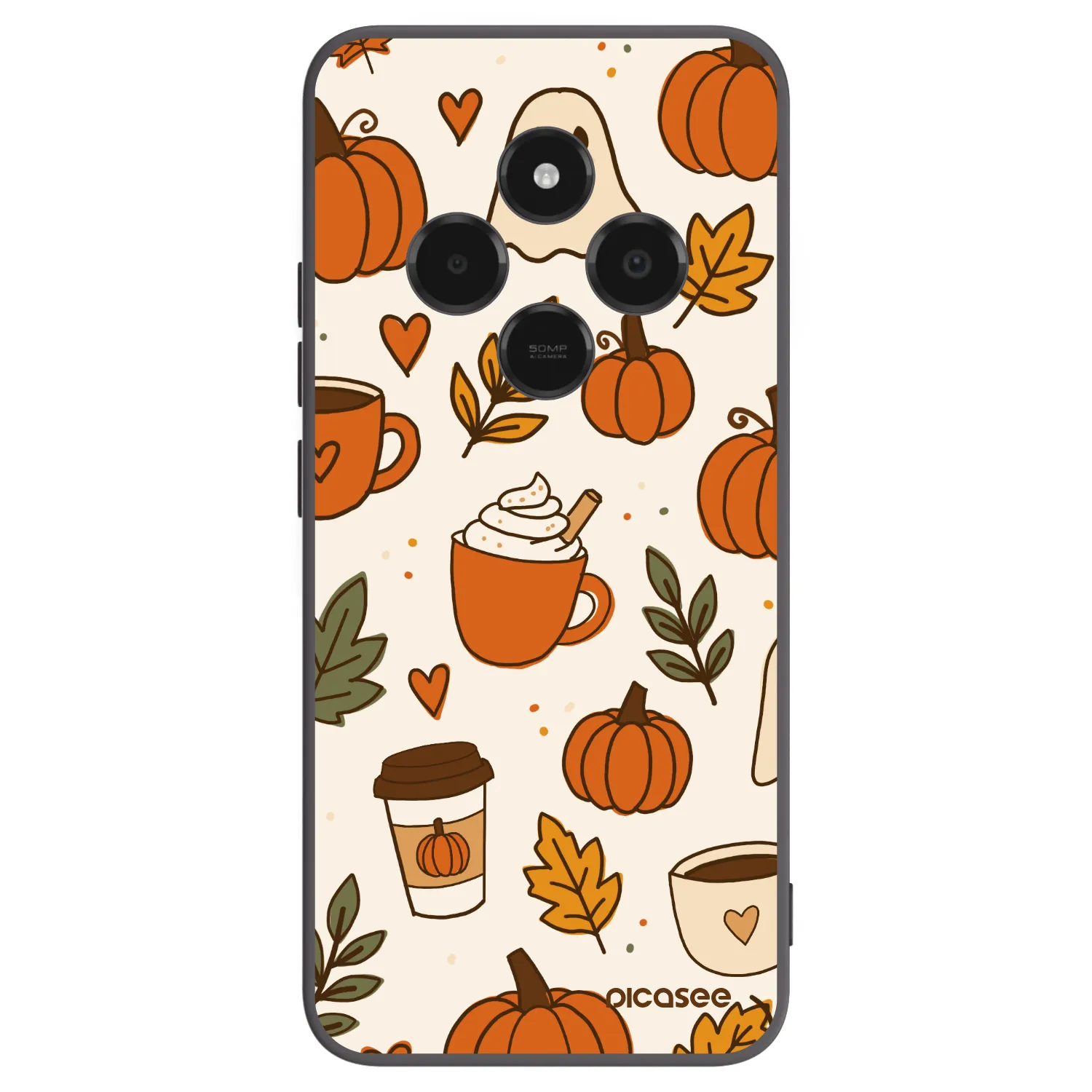Picasee Xiaomi Poco C75 Hülle - Schwarzes Silikon - Fall vibes