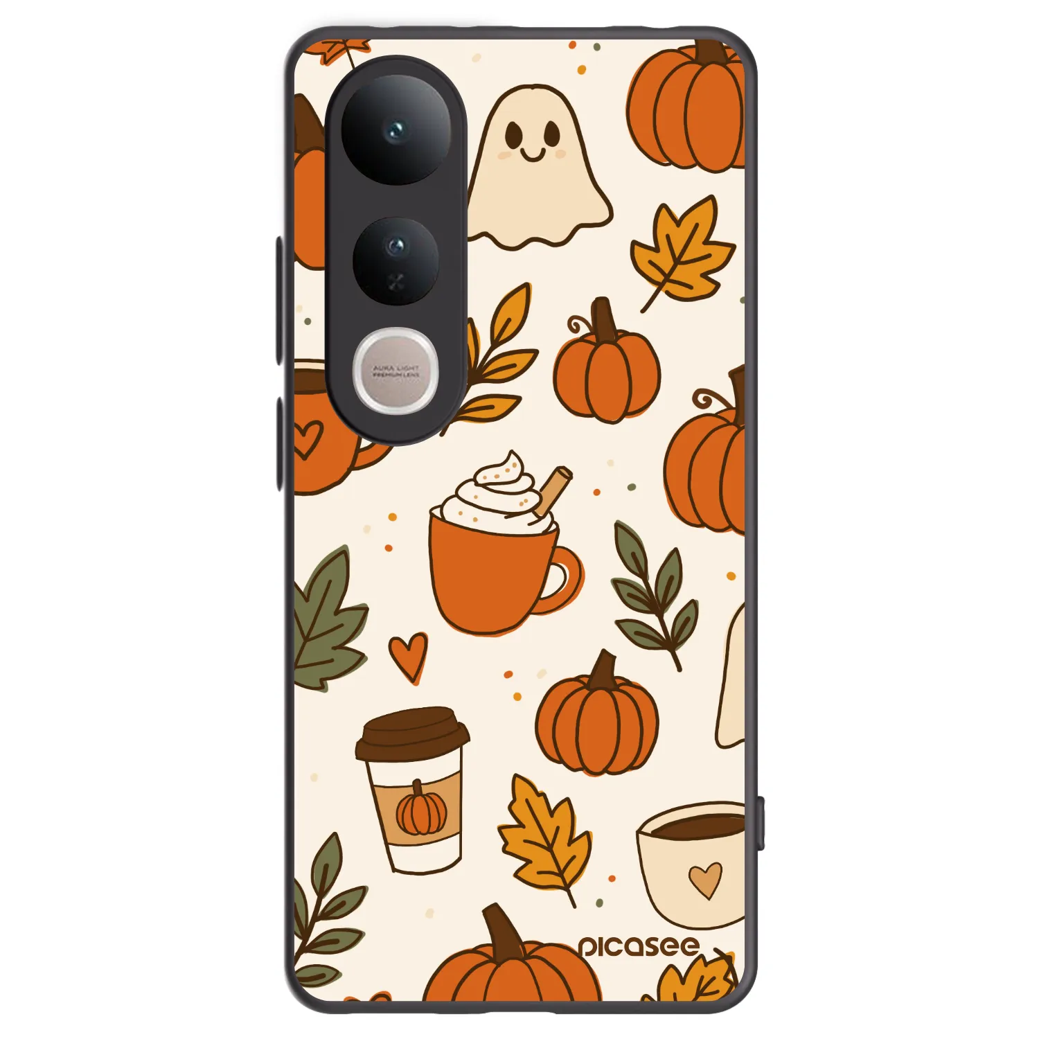 Picasee Vivo V50 Lite 5G Hülle - Schwarzes Silikon - Fall vibes