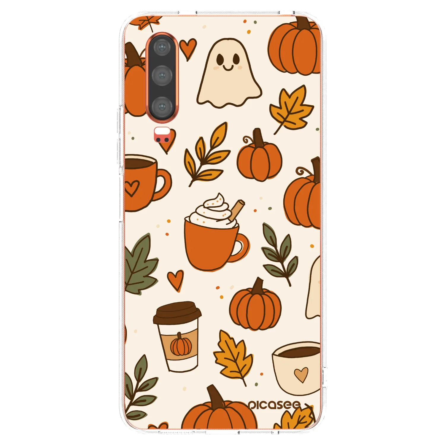 Picasee Huawei P30 Hülle - Transparentes Silikon - Fall vibes