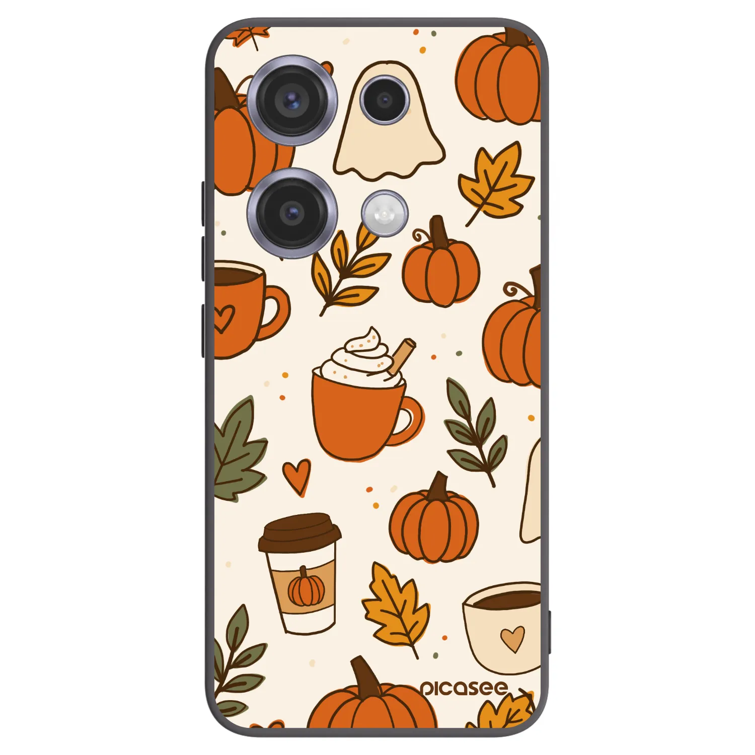 Picasee Xiaomi Redmi Note 14S Hülle - Schwarzes Silikon - Fall vibes
