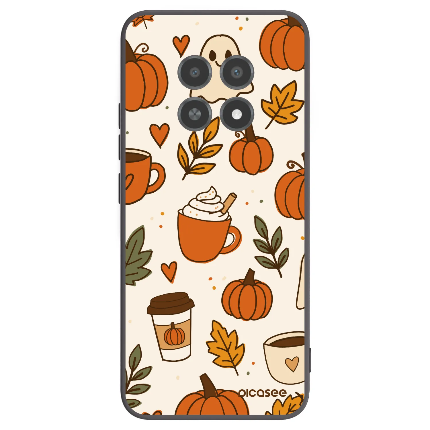 Picasee Realme 12X Hülle - Schwarzes Silikon - Fall vibes