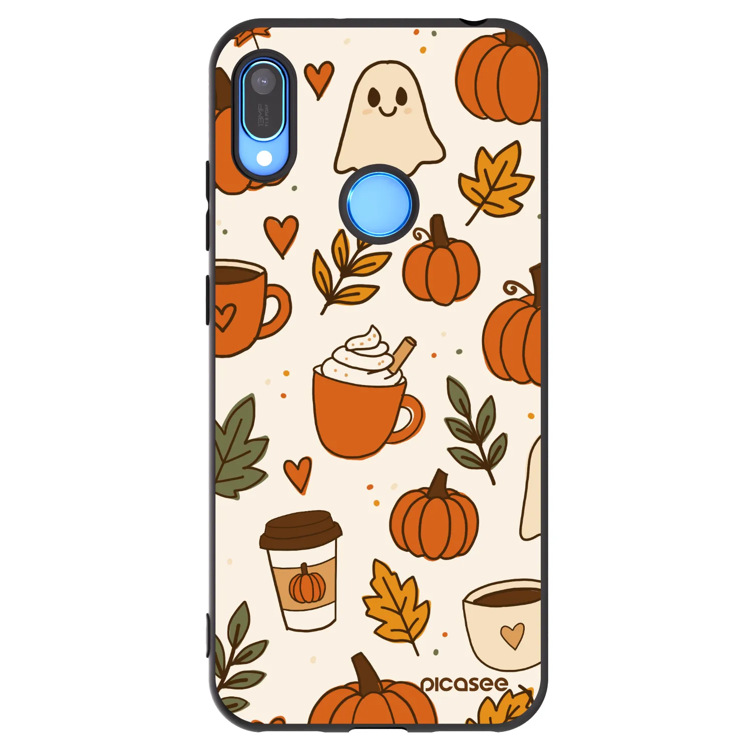 Picasee Huawei Y6 2019 Hülle - Schwarzes Silikon - Fall vibes