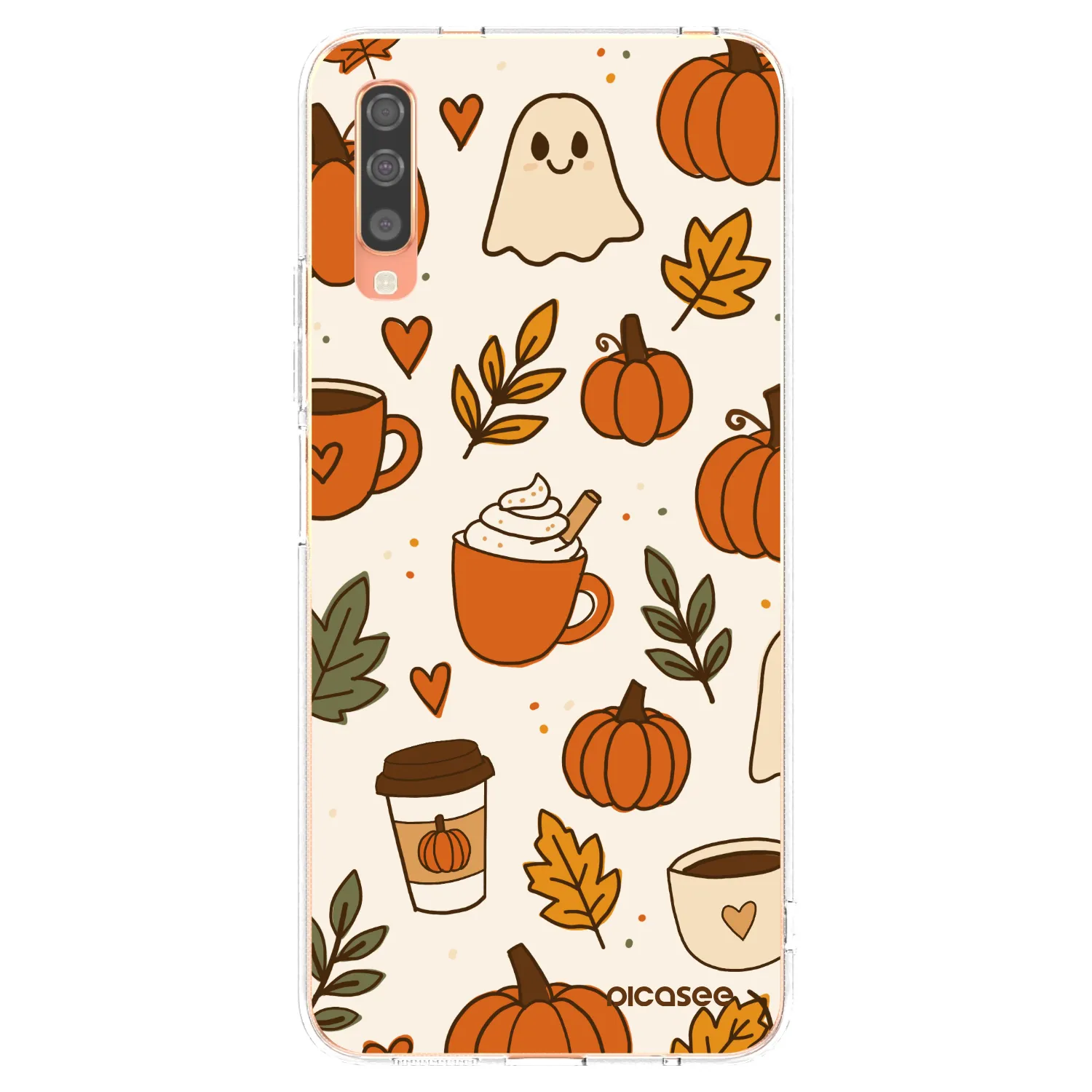 Picasee Samsung Galaxy A70 A705F Hülle - Transparentes Silikon - Fall vibes