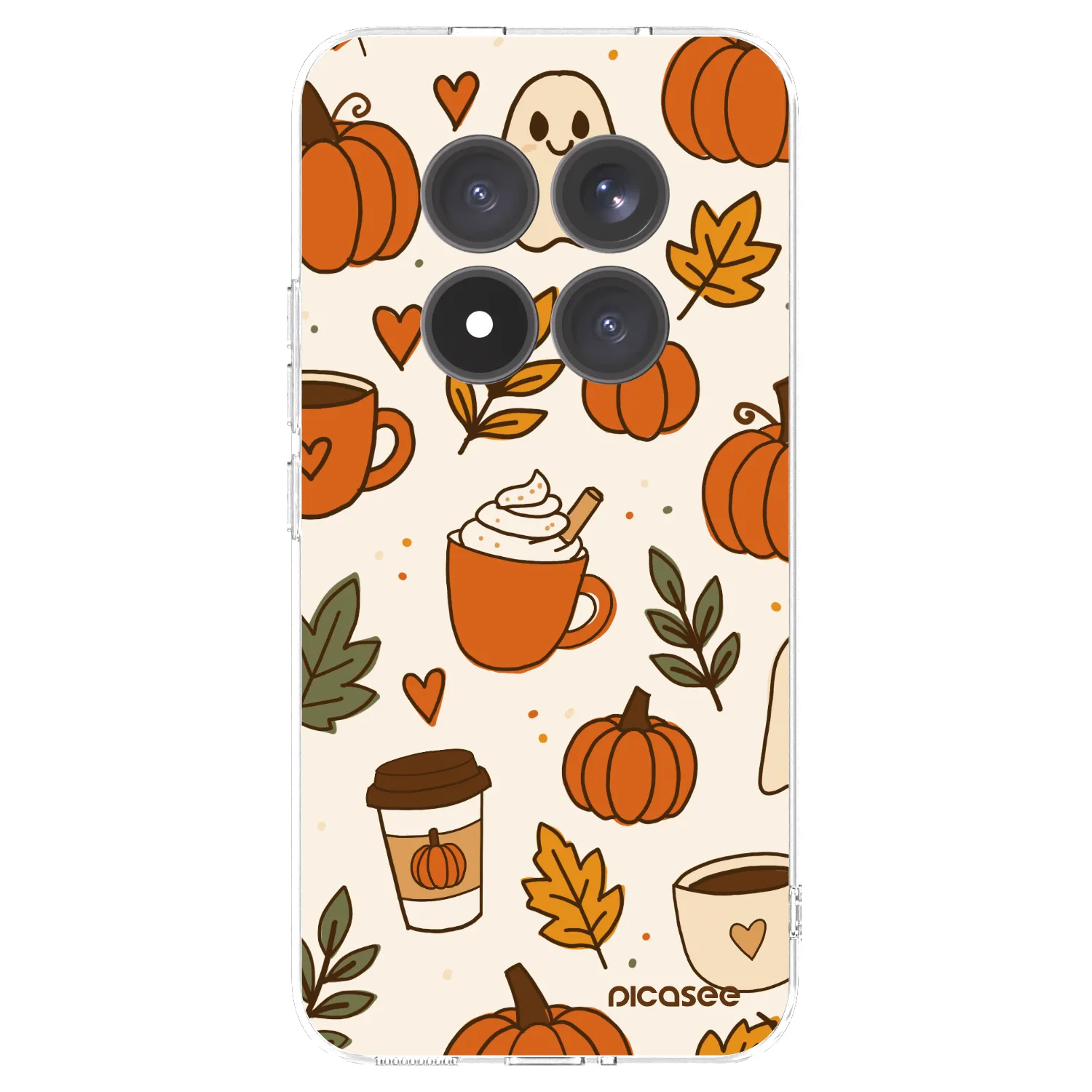 Picasee Xiaomi Redmi Note 15 Pro+ Hülle - Transparentes Silikon - Fall vibes
