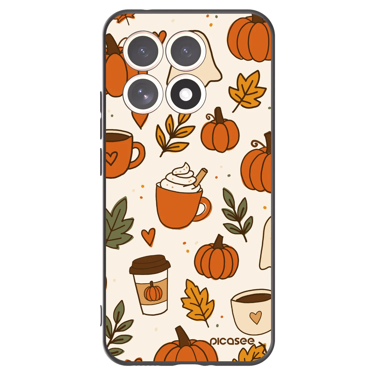 Picasee Xiaomi 15T Hülle - Schwarzes Silikon - Fall vibes