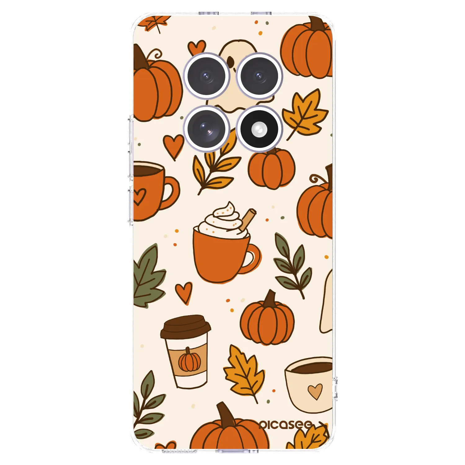 Picasee Xiaomi Redmi Note 15 4G Hülle - Transparentes Silikon - Fall vibes