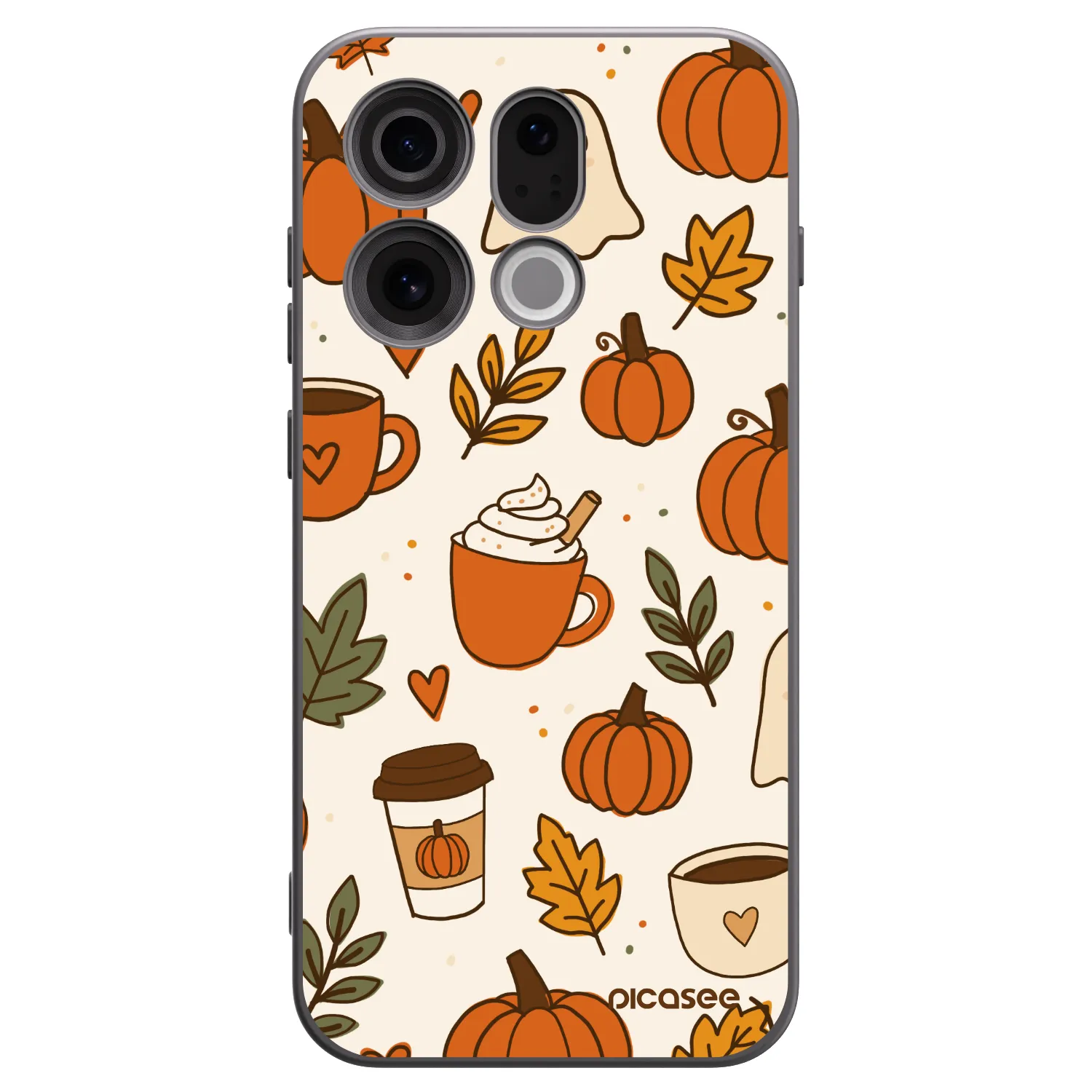 Picasee OPPO Find X9 Hülle - Schwarzes Silikon - Fall vibes