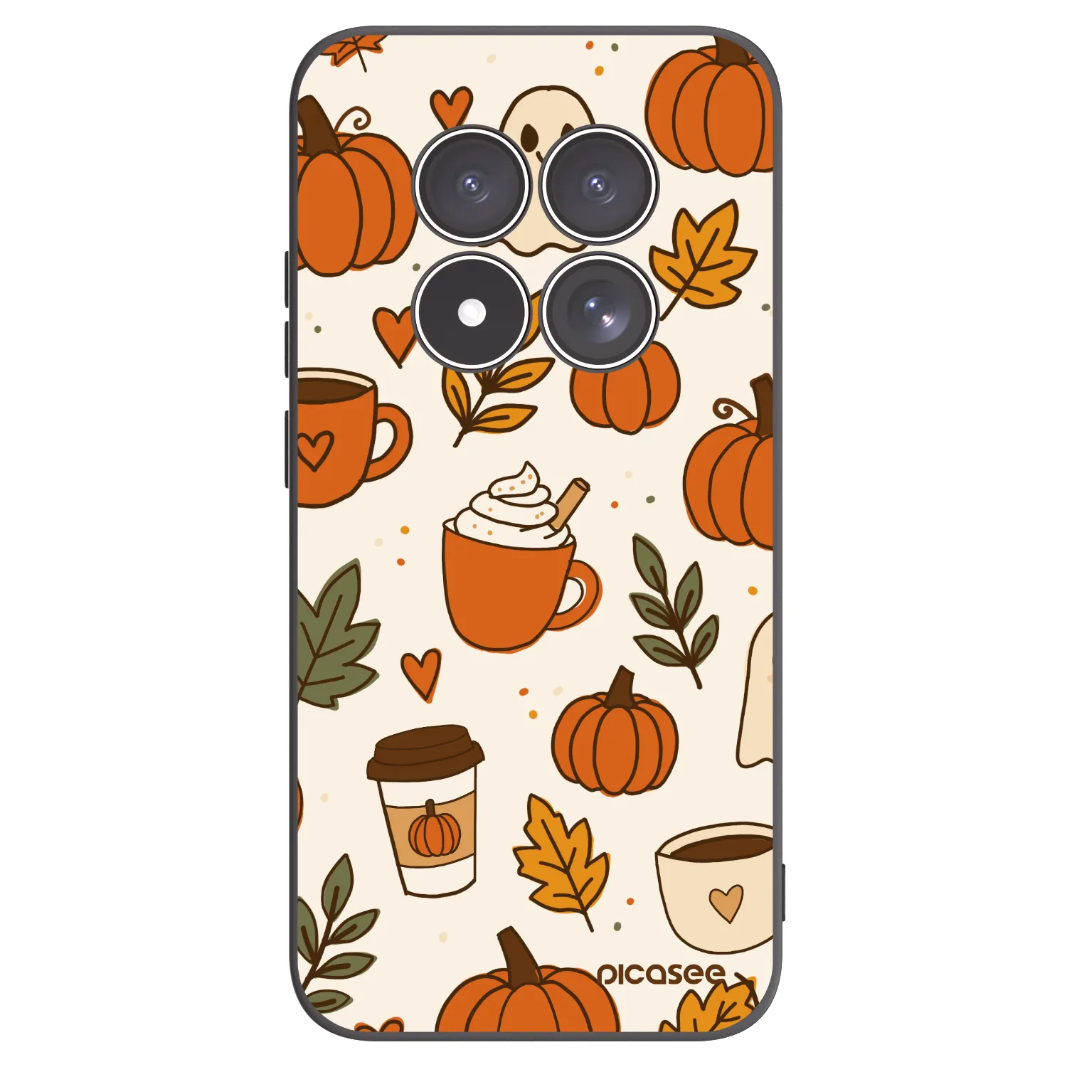 Picasee Xiaomi Redmi Note 15 Pro 5G Hülle - Schwarzes Silikon - Fall vibes