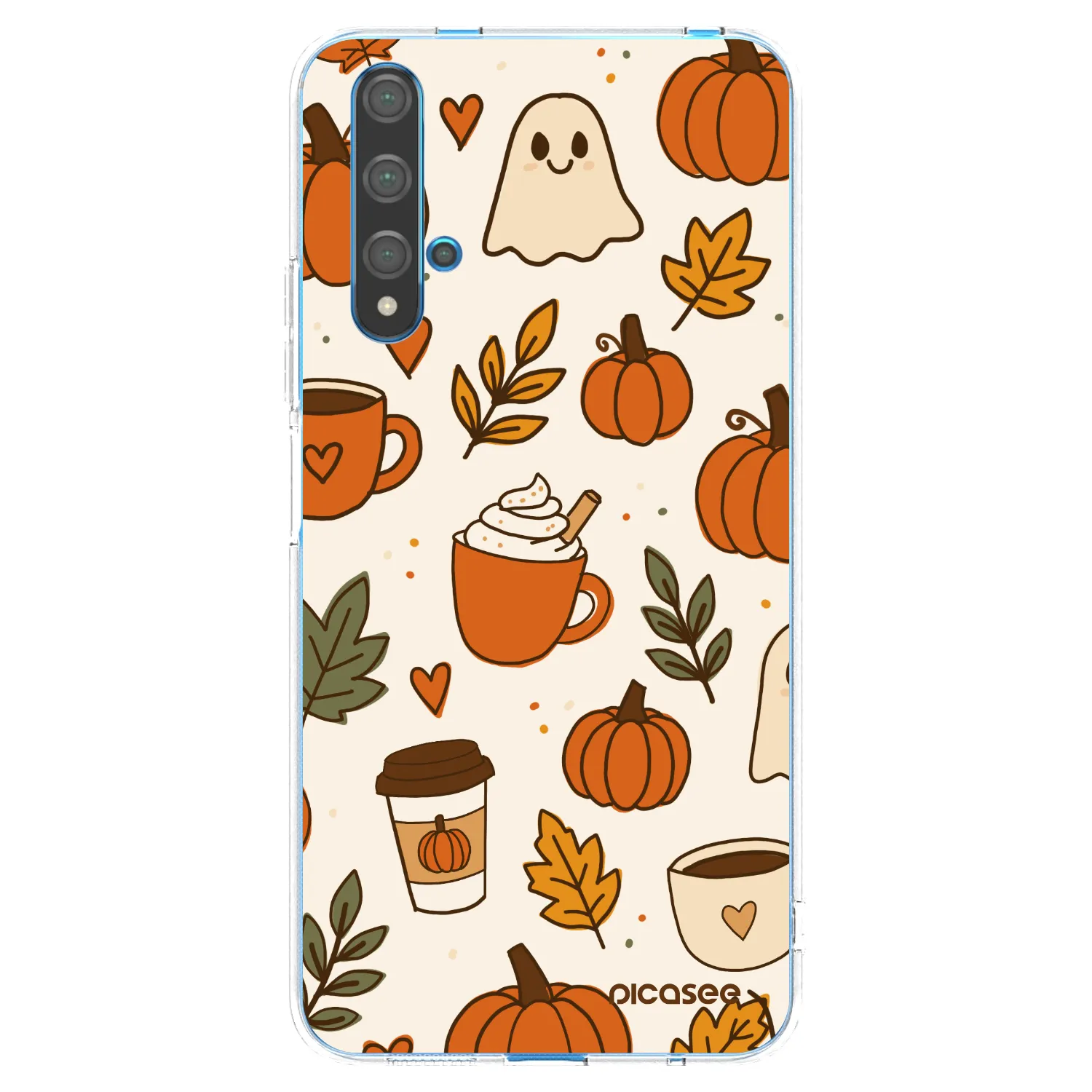 Picasee Huawei Nova 5T Hülle - Transparentes Silikon - Fall vibes