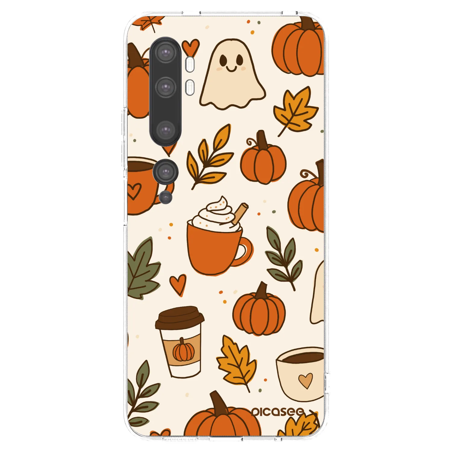 Picasee Xiaomi Mi Note 10 (Pro) Hülle - Transparentes Silikon - Fall vibes