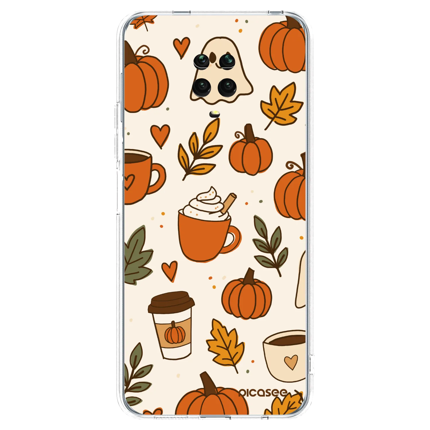 Picasee Xiaomi Redmi Note 9 Pro Hülle - Transparentes Silikon - Fall vibes