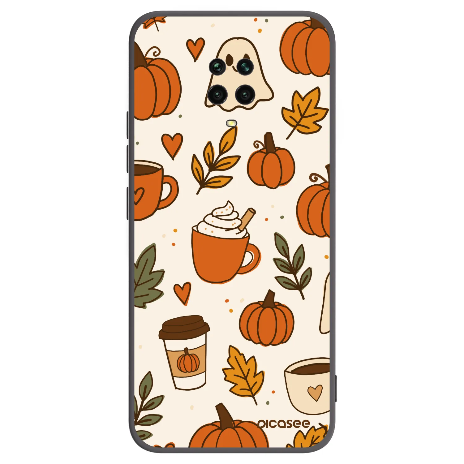 Picasee Xiaomi Redmi Note 9S Hülle - Schwarzes Silikon - Fall vibes