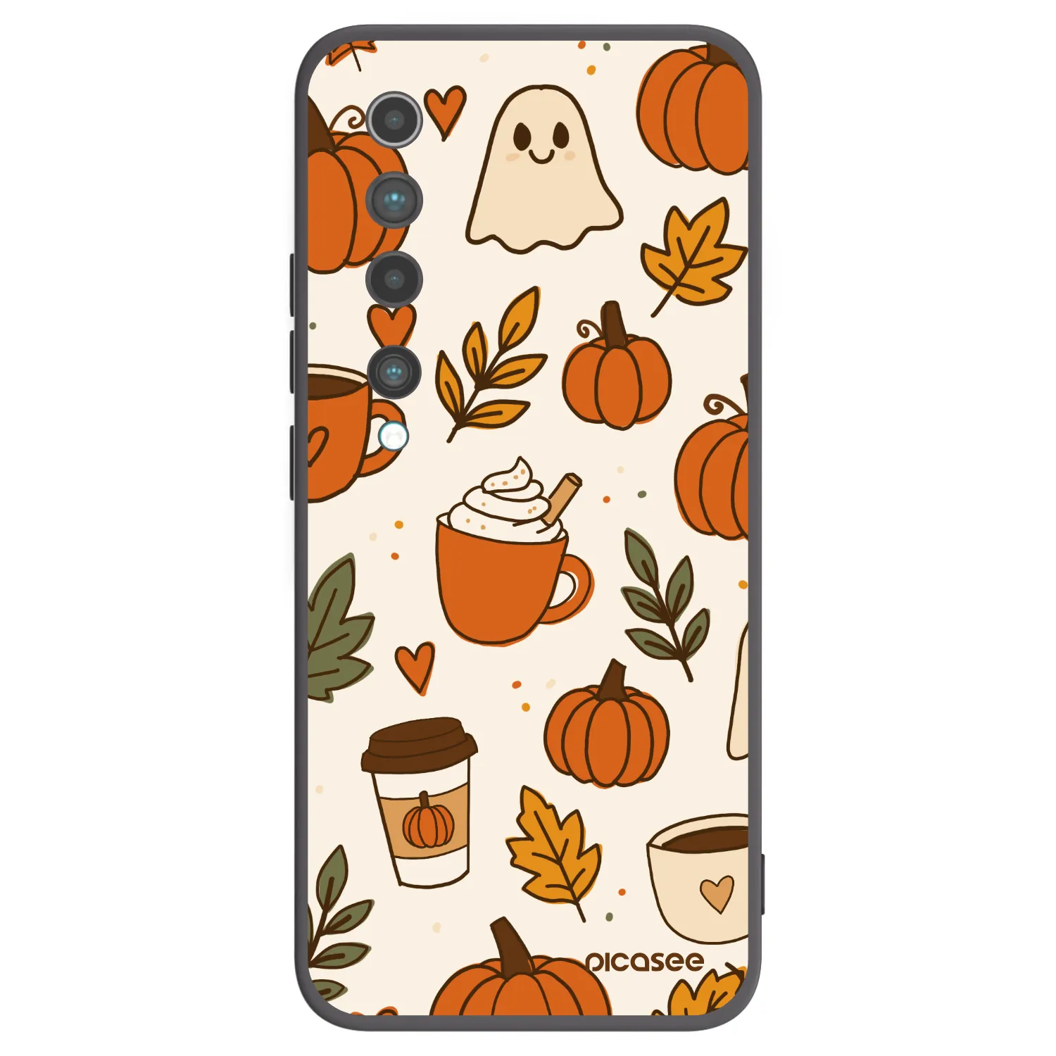 Picasee Xiaomi Mi 10 Hülle - Schwarzes Silikon - Fall vibes