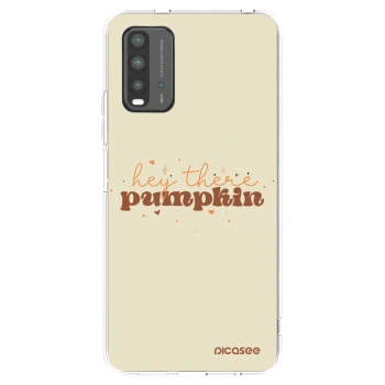 Picasee Xiaomi Redmi 9T Hülle - Transparentes Silikon - Hey there pumpkin