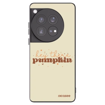 Picasee OnePlus 12 5G Hülle - Schwarzes Silikon - Hey there pumpkin